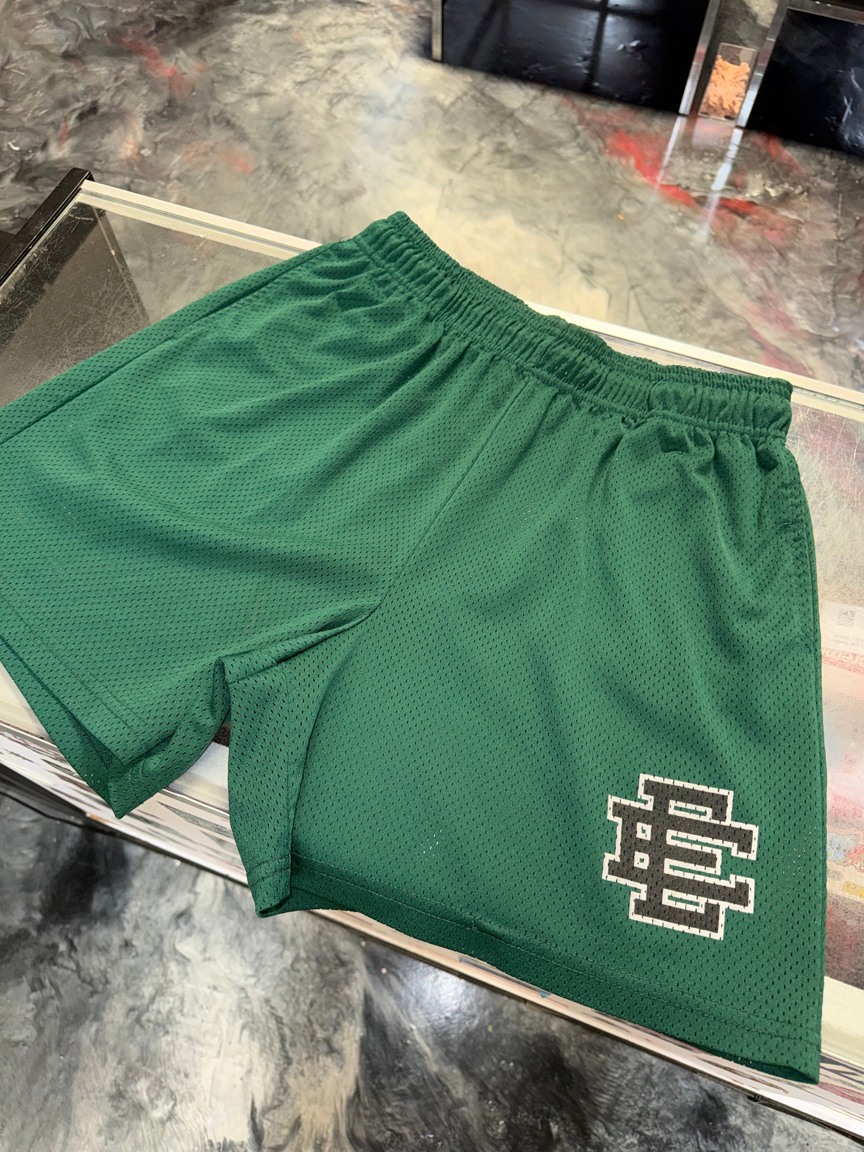 Size XL Eric Emanuel EE Shorts “Green/Black”