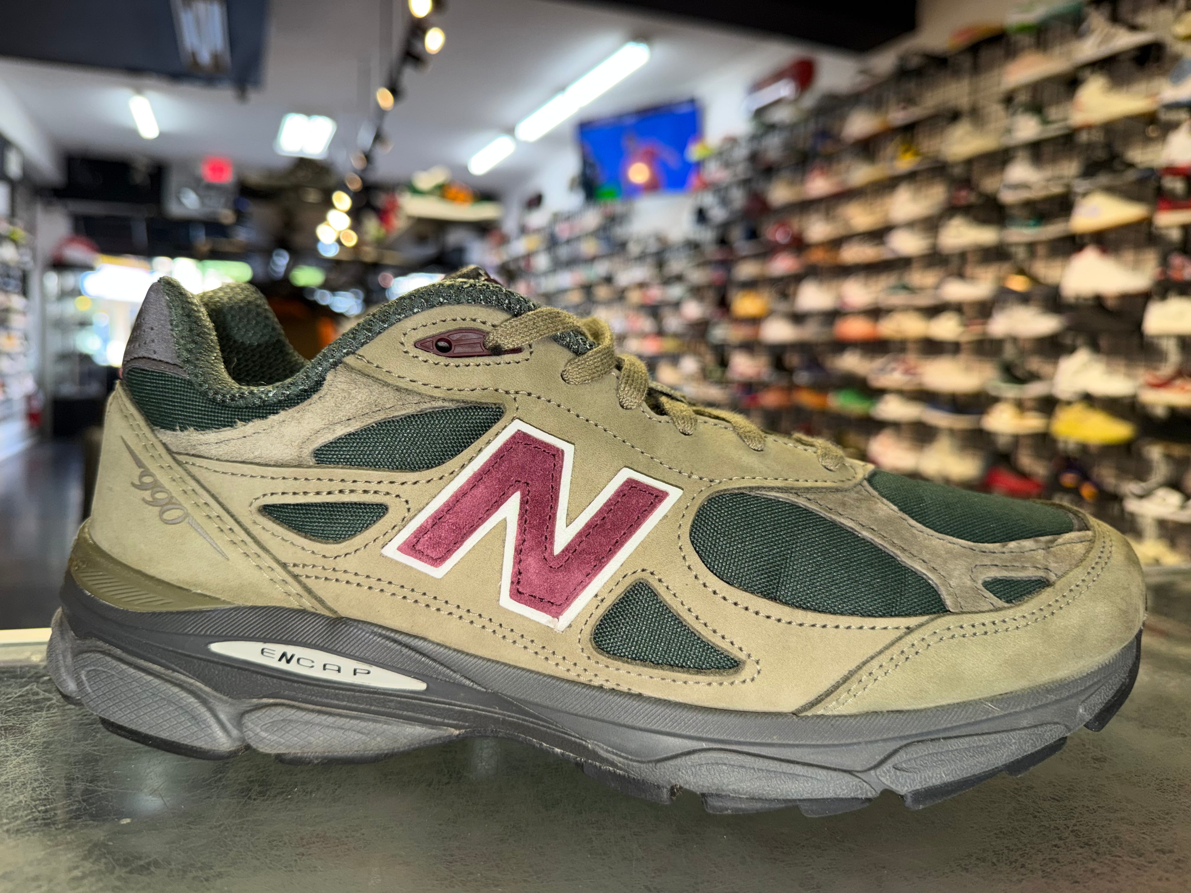Size 11 New Balance 990v3 Teddy Santis "Green Purple"