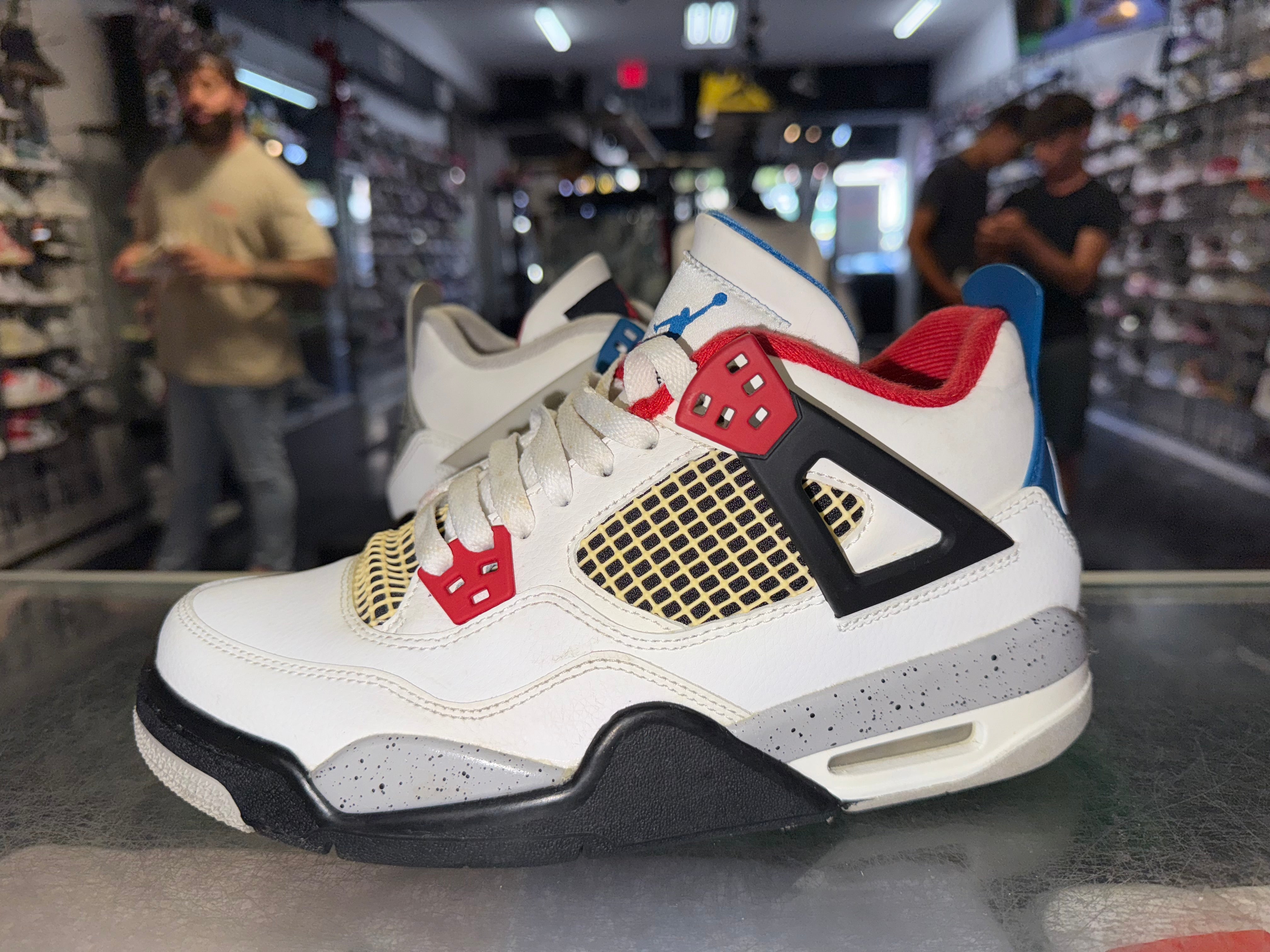 Size 6y Air Jordan 4 "What The"