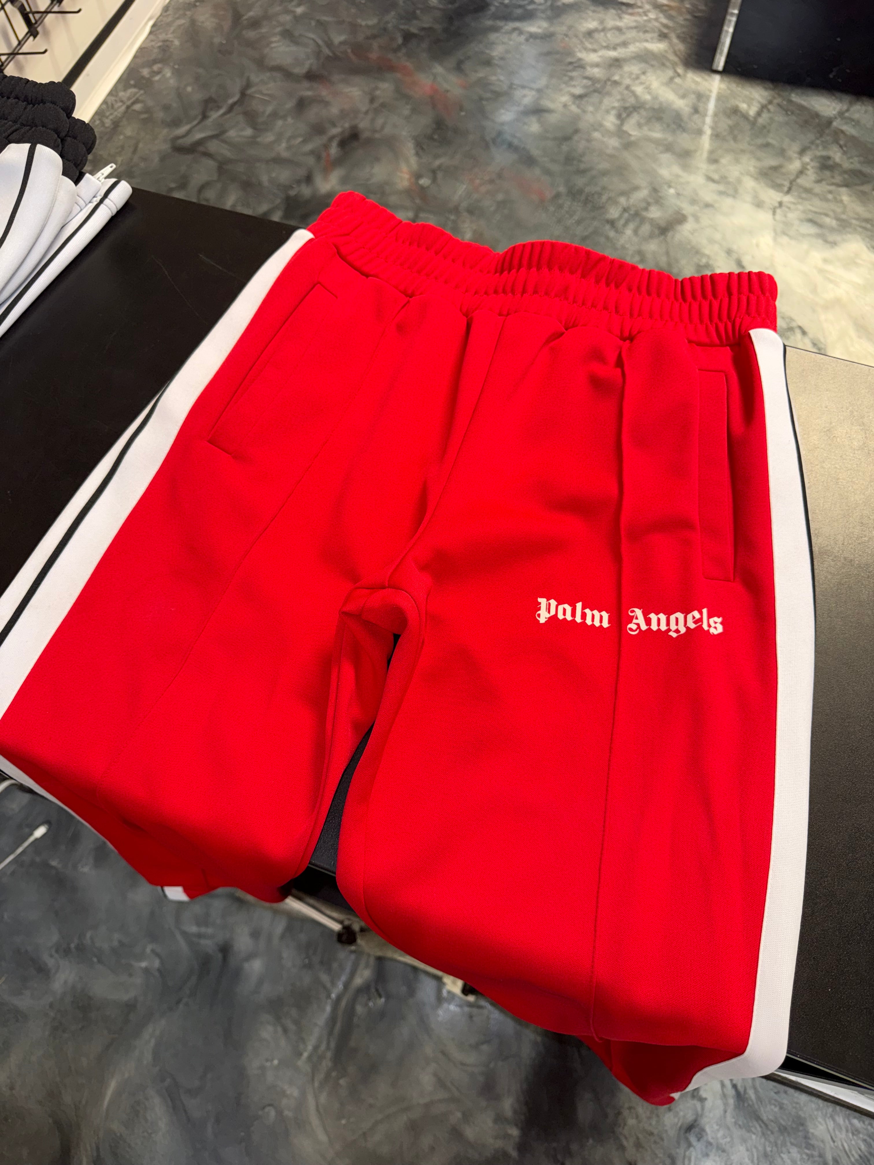Size M Palm Angels Classic Track Pants “Red”