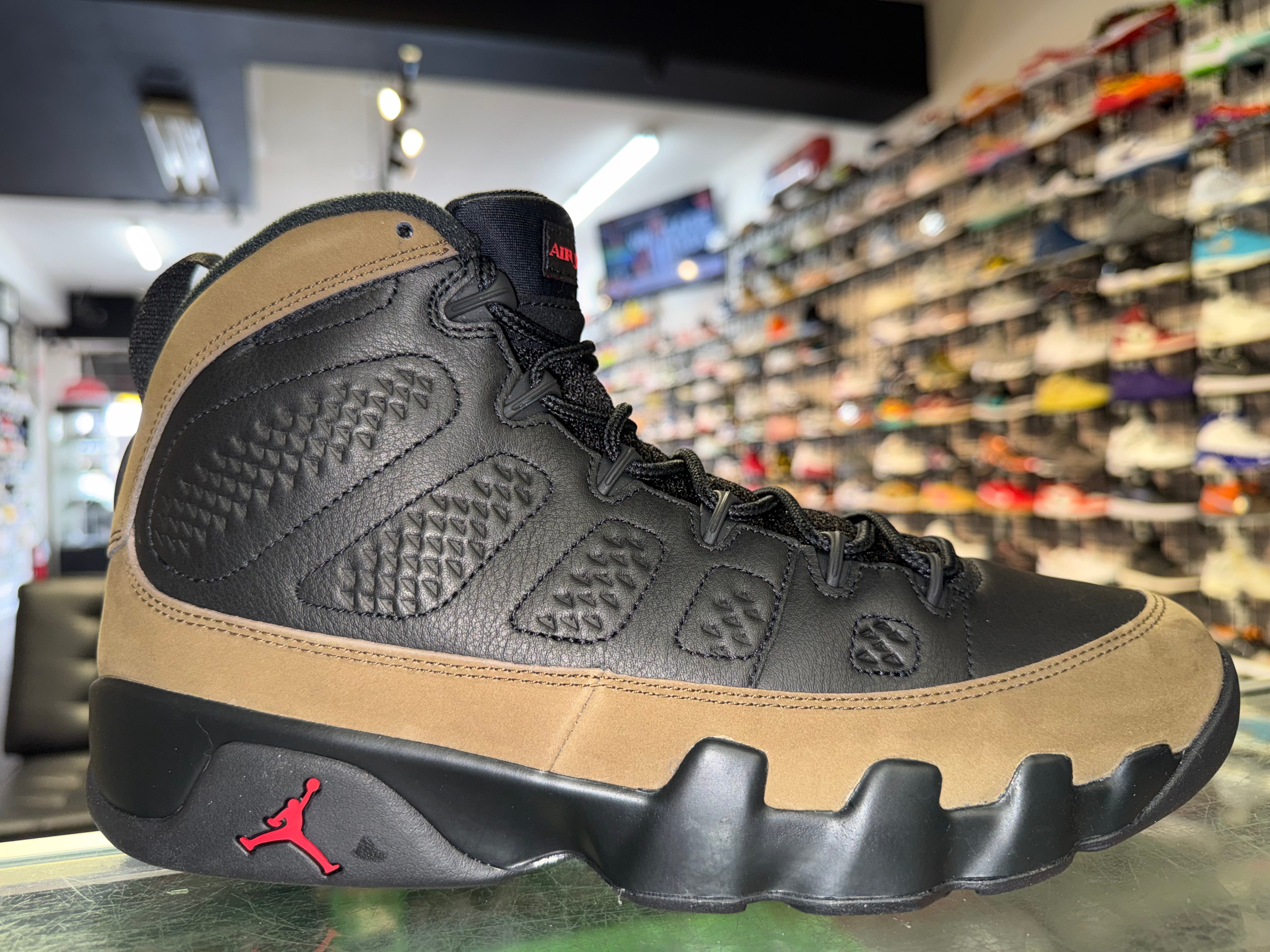 Size 8 Air Jordan 9 “Olive” Brand New