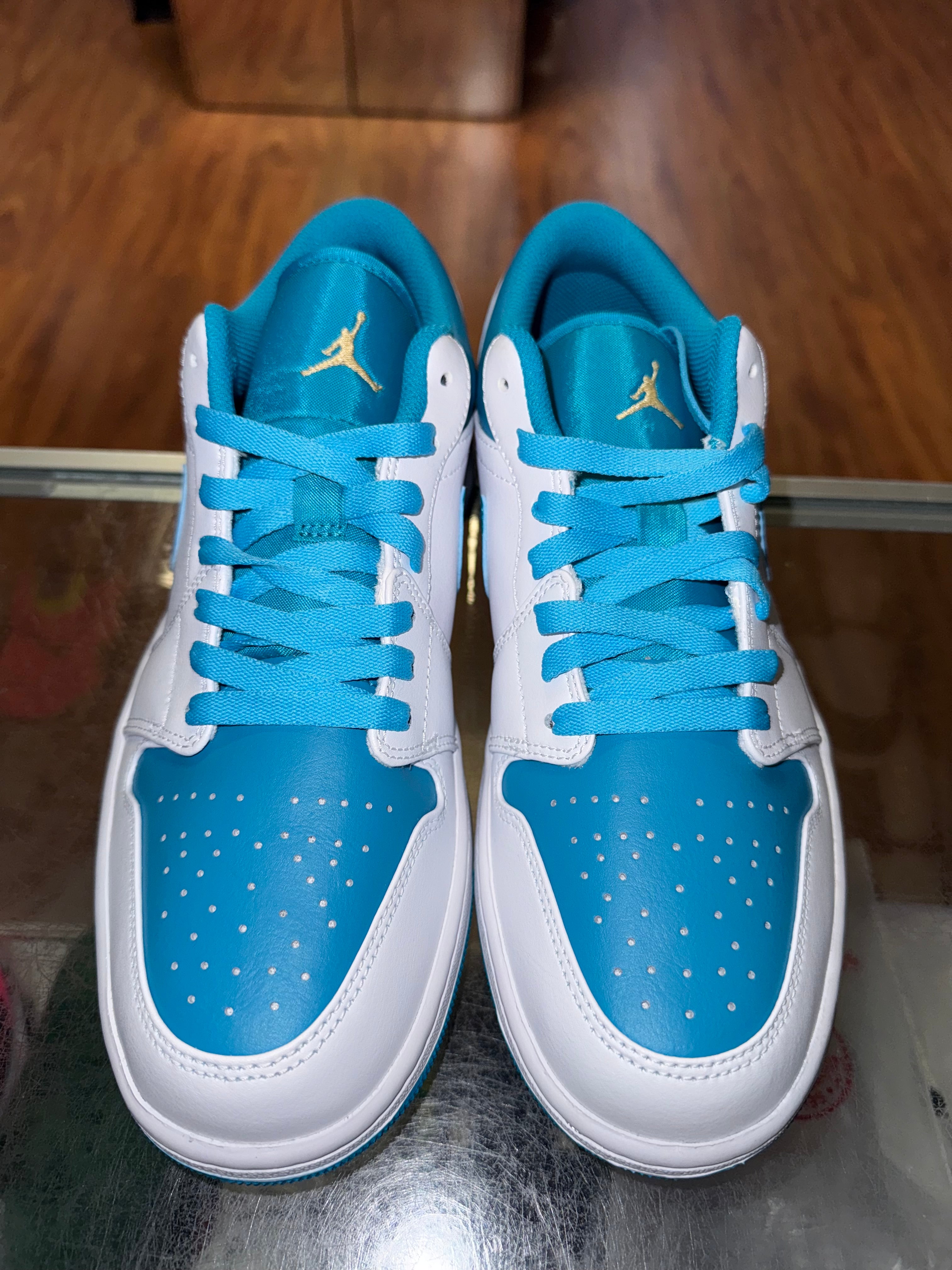 Size 10 Jordan 1 Low "Aquatone" Brand New