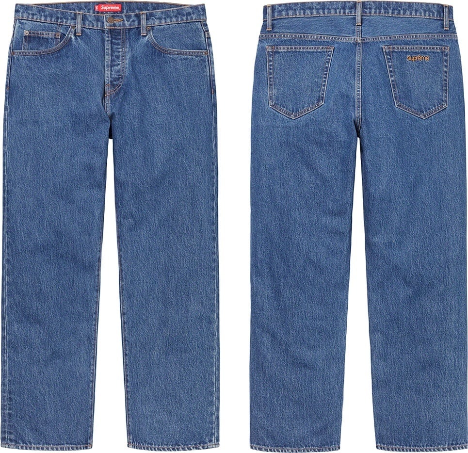 Size 34x34 Supreme Baggy Jeans SS20 “Blue”