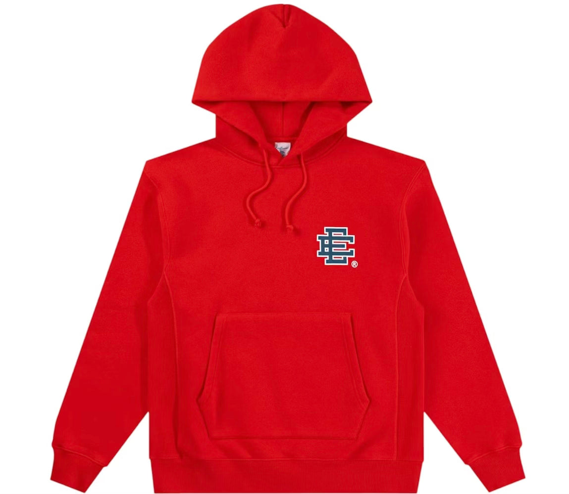 Size L Eric Emanuel EE Hoodie “Red/Navy” Worn 1x