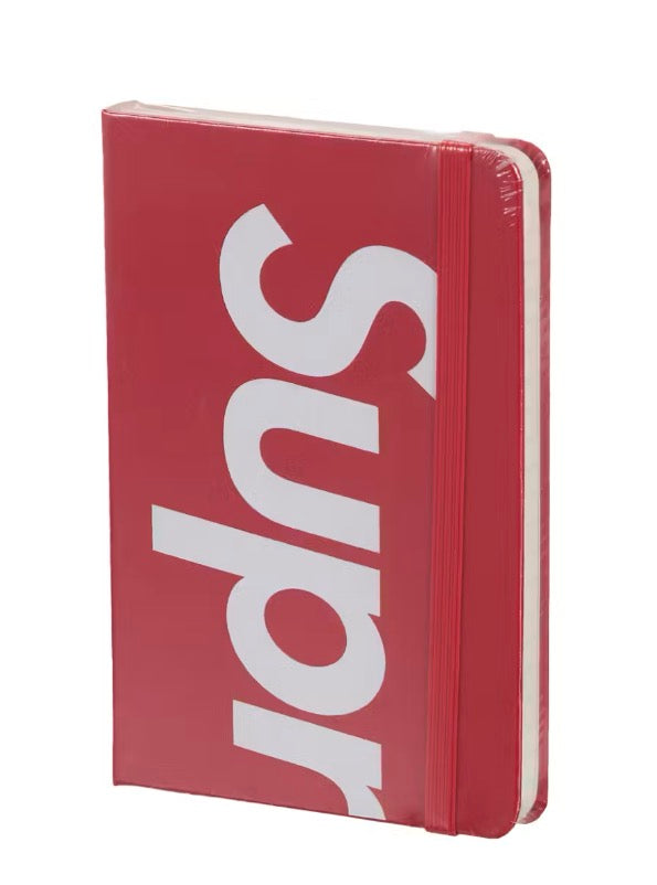 Size OS Supreme Moleskin Pocket Notebook “Red” Brand New