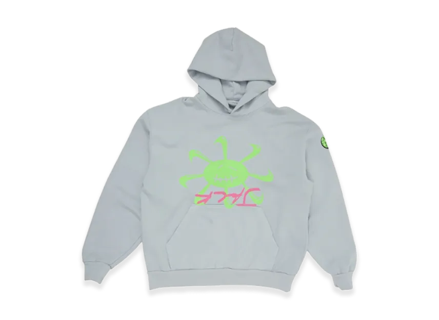 Size S Travis Scott Cactus Jack x Nike Smiley Glow in the Dark Hoodie "Gray" Brand New