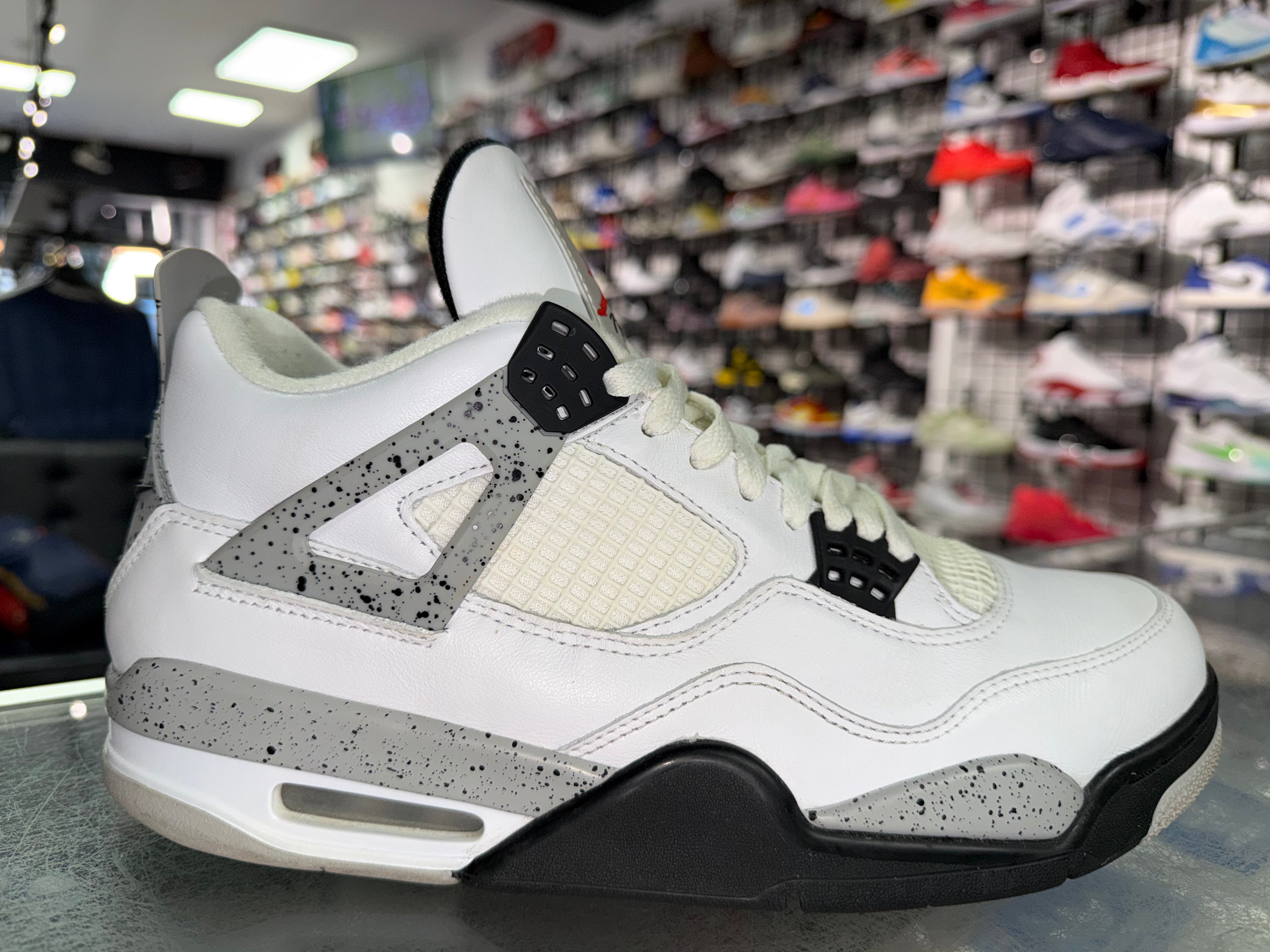 Size 11 Air Jordan 4 "White Cement" 2016