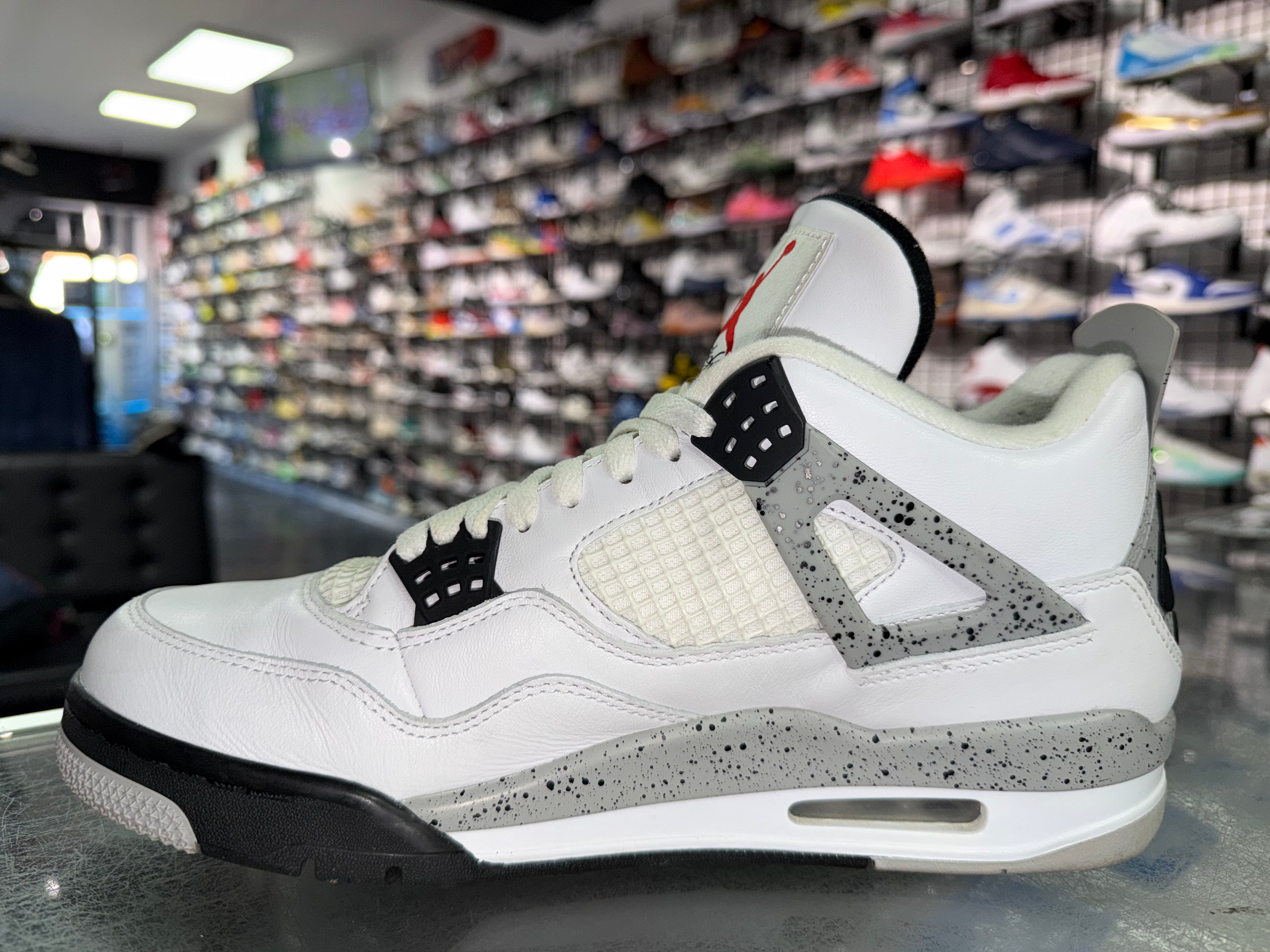 Size 11 Air Jordan 4 "White Cement" 2016