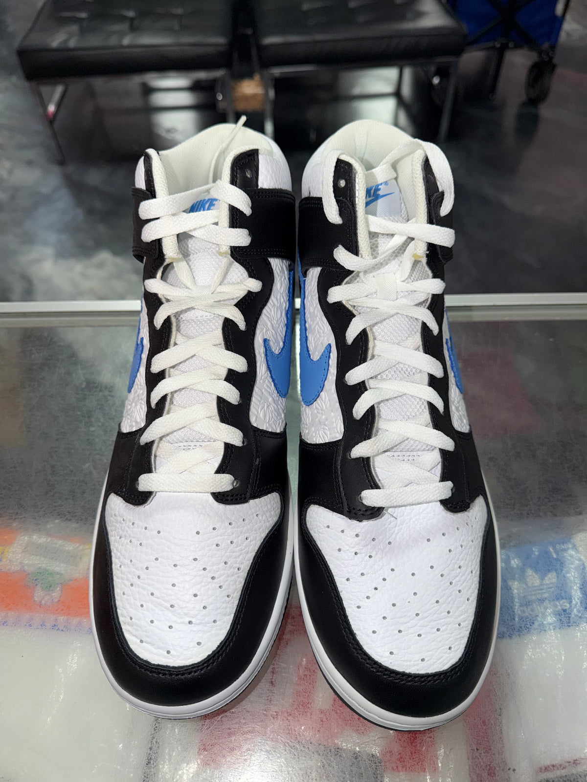 Size 12 Dunk High FLC "Black Univeristy Blue" Brand New