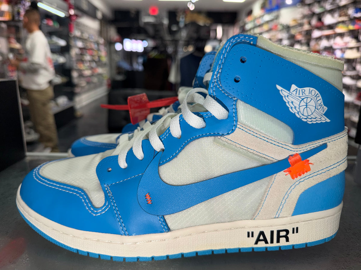 Size 10.5 Air Jordan 1 Off-White "University Blue"