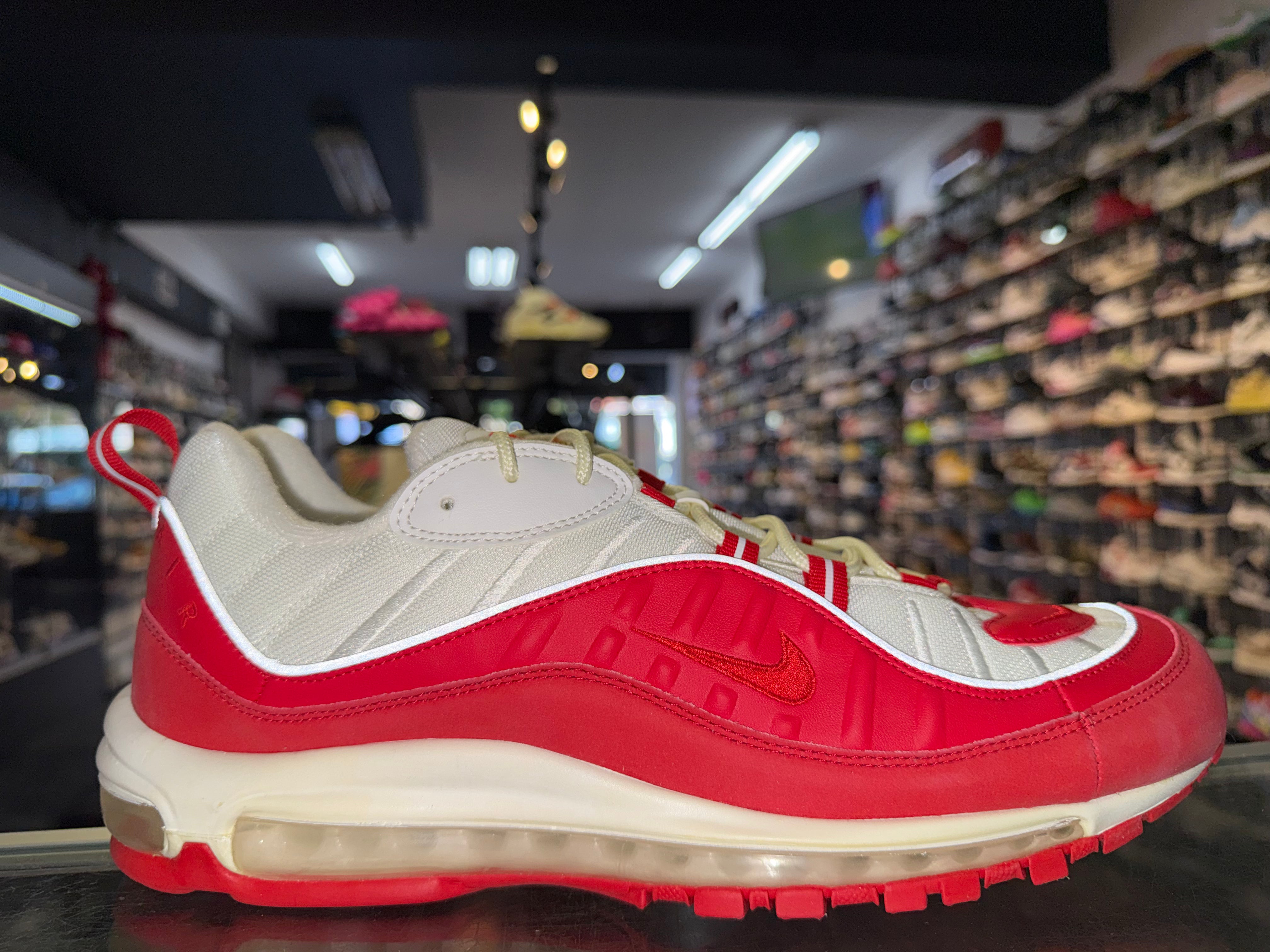 Size 13 Air Max 98 "University Red White" Brand New