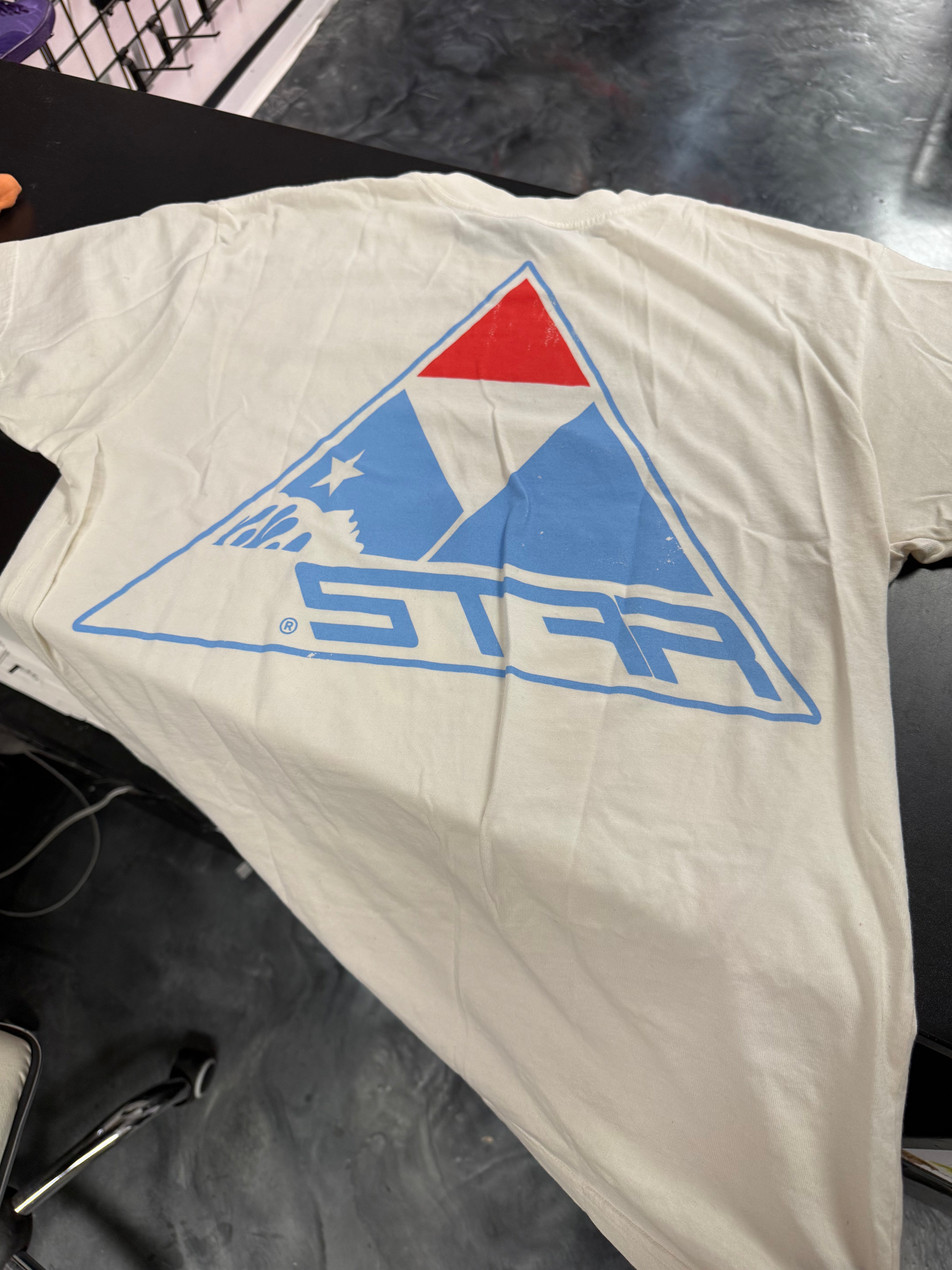 Size XS (Fits S) Hellstar Sports Mountain Climber Tee “Cream”