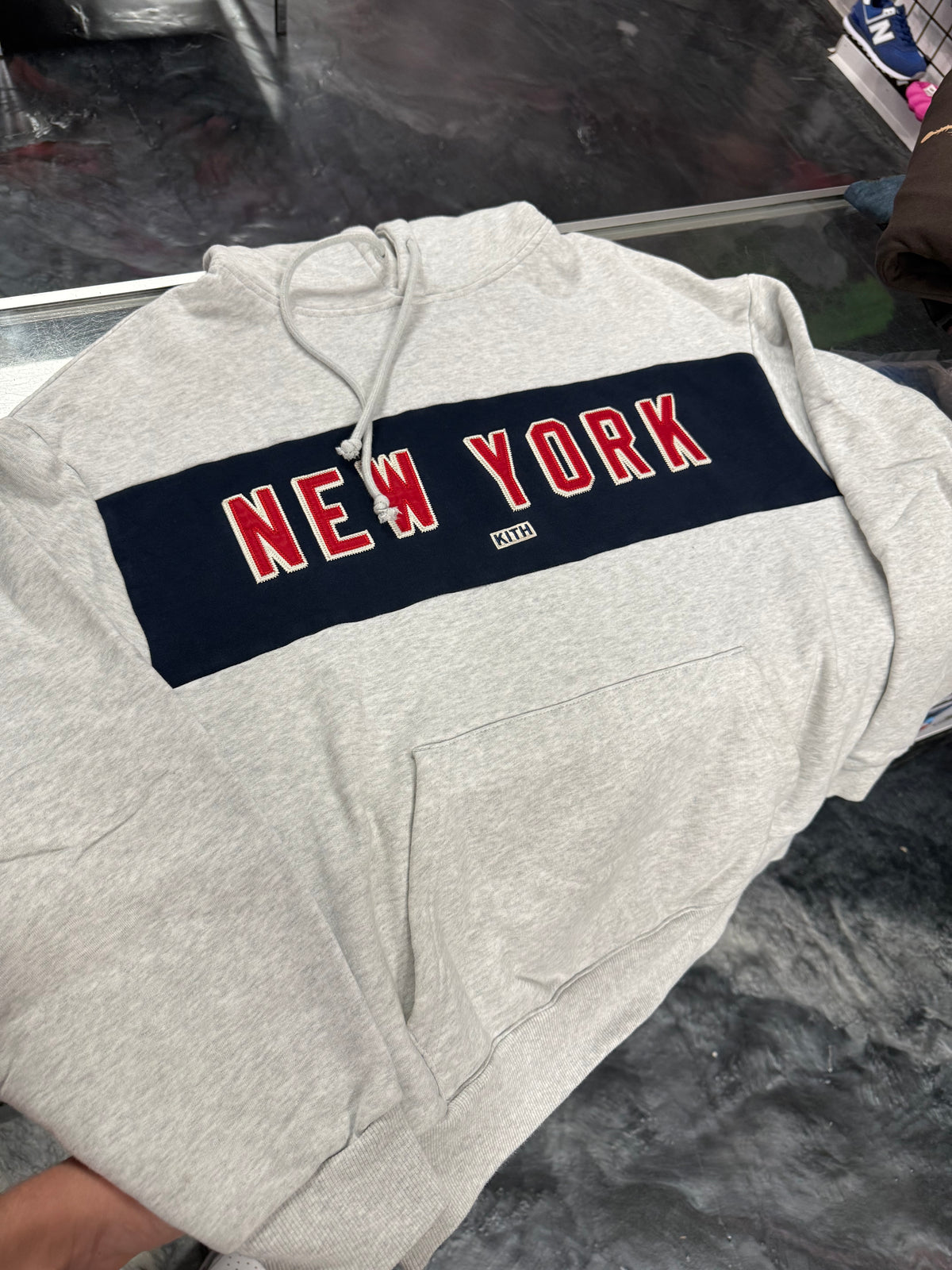 Size M (Fits L) Kith NY Rangers Hoodie “Grey”