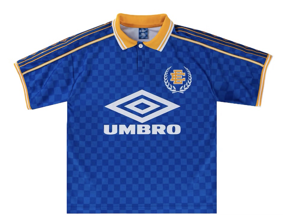 Size L Eric Emanuel x Umbro EE Jersey “Blue/Yellow”