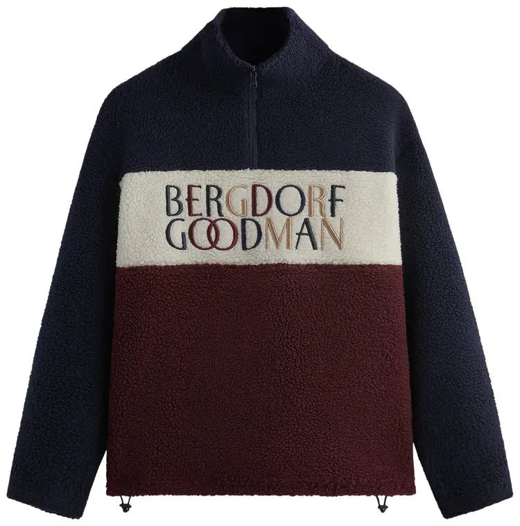 Size L Kith x Bergdorf Goodman Sweater “Navy/Maroon”
