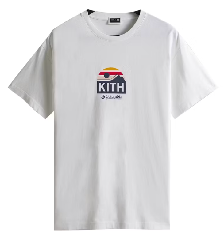 X-Large KITH Columbia Eea Wind T-Shirt "White"