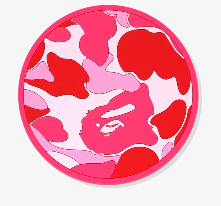 BAPE Circle Coaster "Pink Camo" Brand New