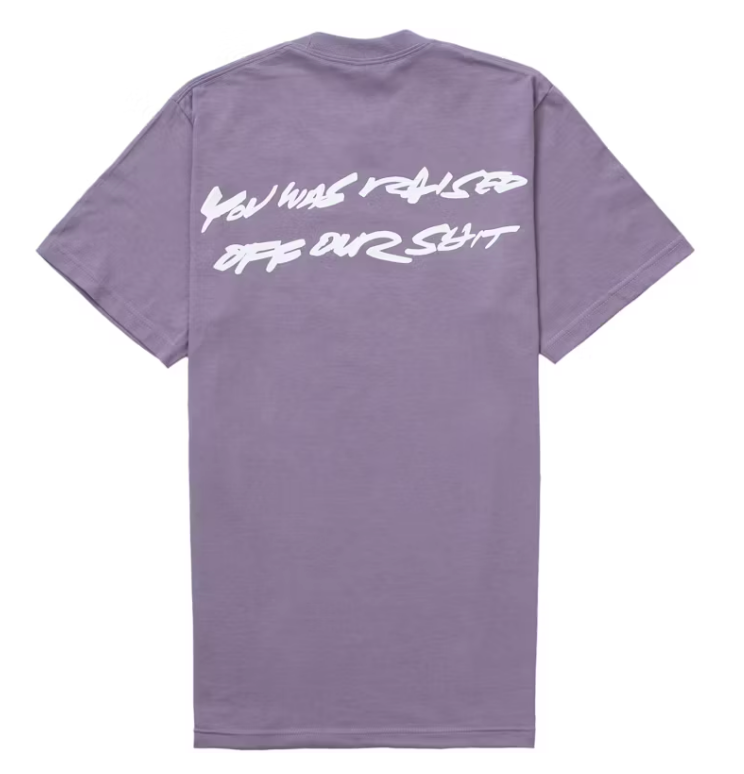 Size L Supreme Futura Box Logo Tee "Dusty Purple" Brand New
