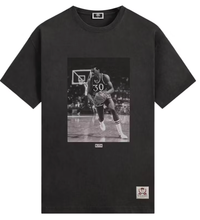 Size XL Kith x New York Knicks Bernard King Vintage Tee "Black" Brand New