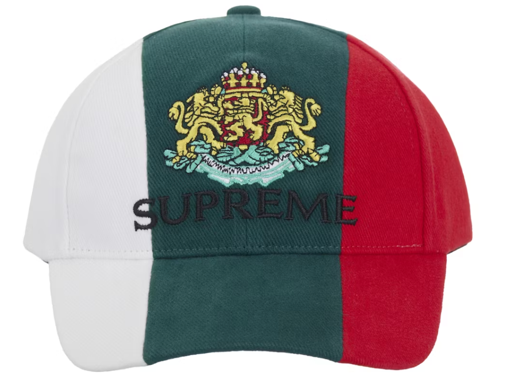 Size OS Supreme Crest 6-Panel Hat (SS25) "Multicolor" Brand New