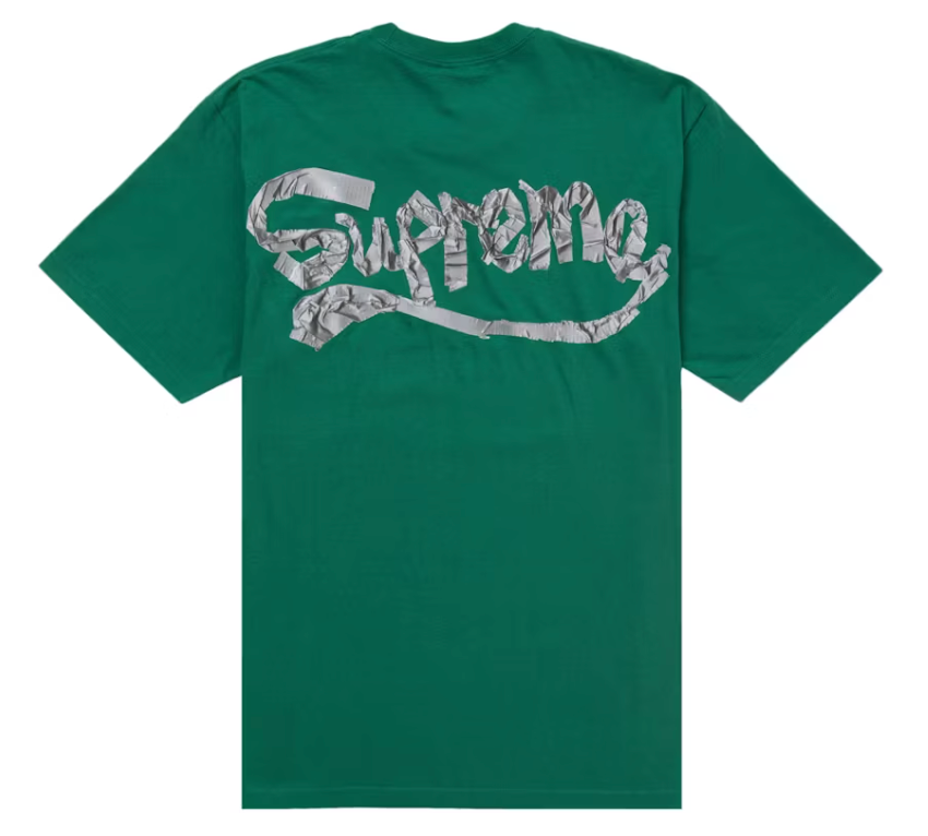 Size S Supreme Tape Tee "Light Pine" Brand New