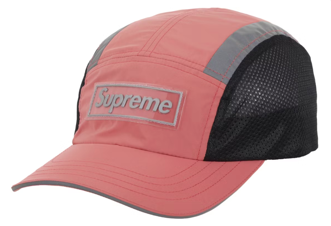 Supreme Side Mesh Camp Cap "Coral" Brand New