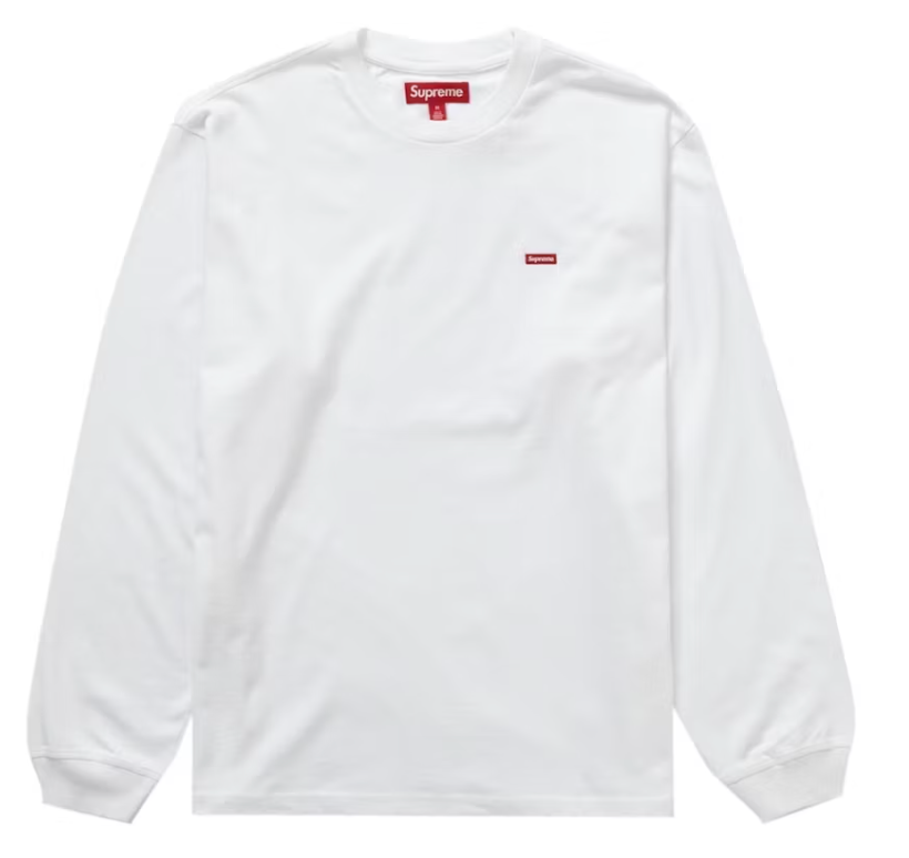 Size L Supreme Small Box Long sleeve "White" Brand New