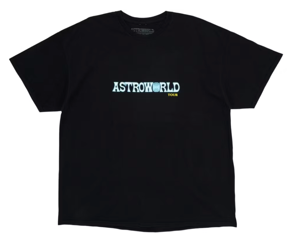 Size XL Travis Scott Astroworld Tour Tee "Black" Brand New