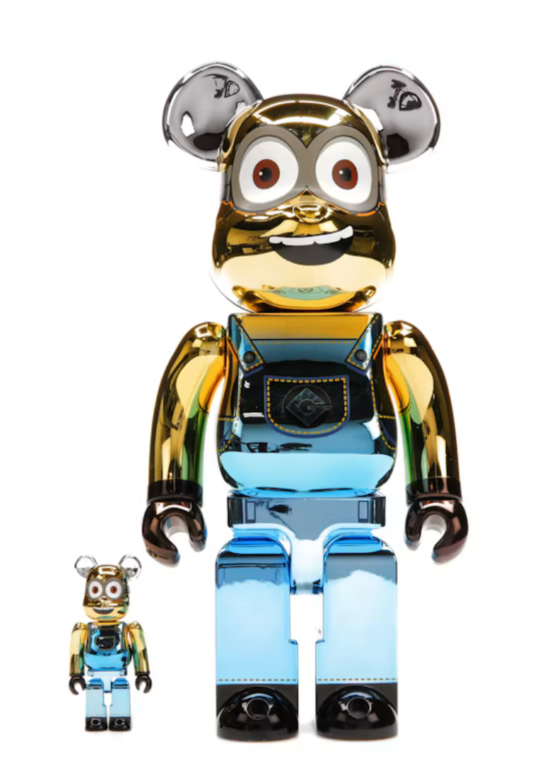 Bearbrick DAVE 100% & 400% Set "CHROME Ver."