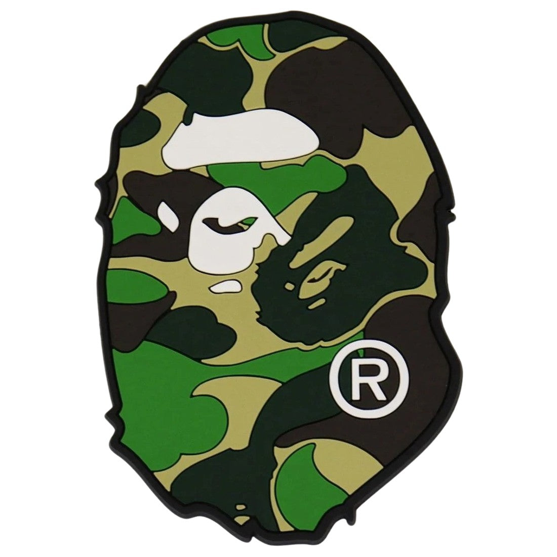 BAPE ABC Ape Head Rubber Coaster "Green Camo" Brand New