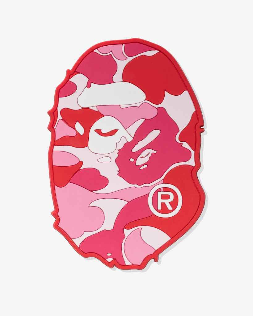 BAPE ABC Ape Head Rubber Coaster "Pink Camo" Brand New