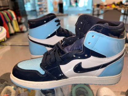 Size 7 (8.5W) Air Jordan 1 "Patent Blue Chill"  (Mall)