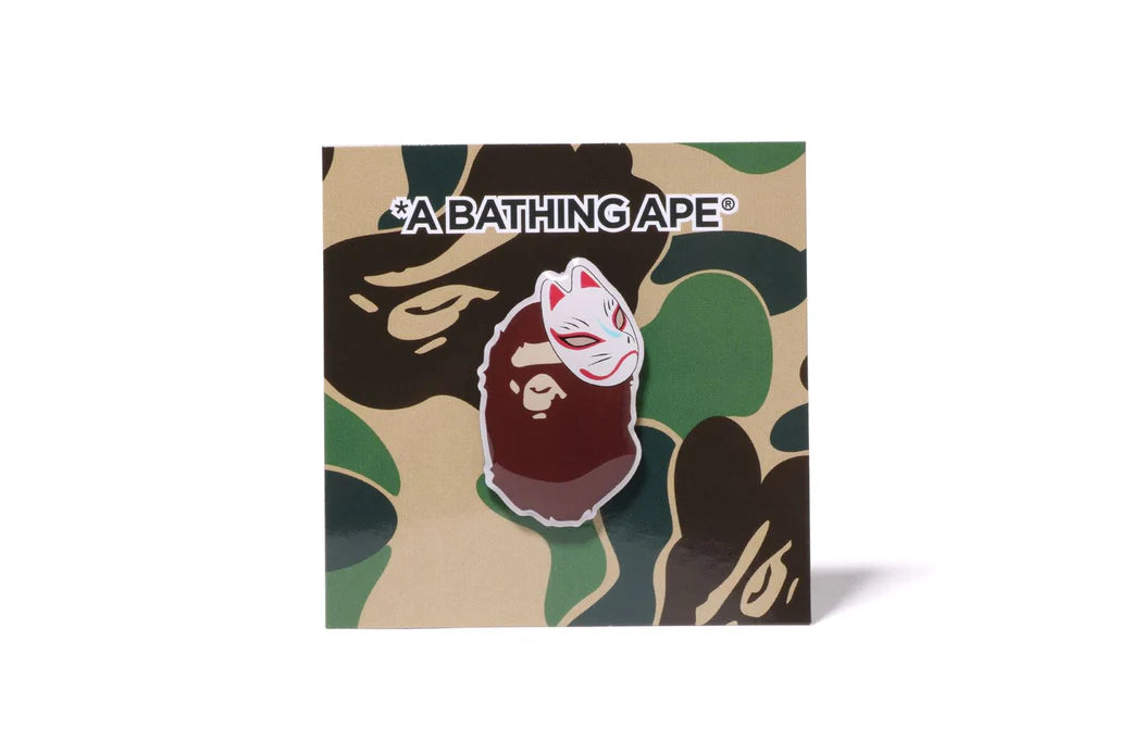 A Bathing Ape Japanese Fox Mask Pin (Japan Limited)