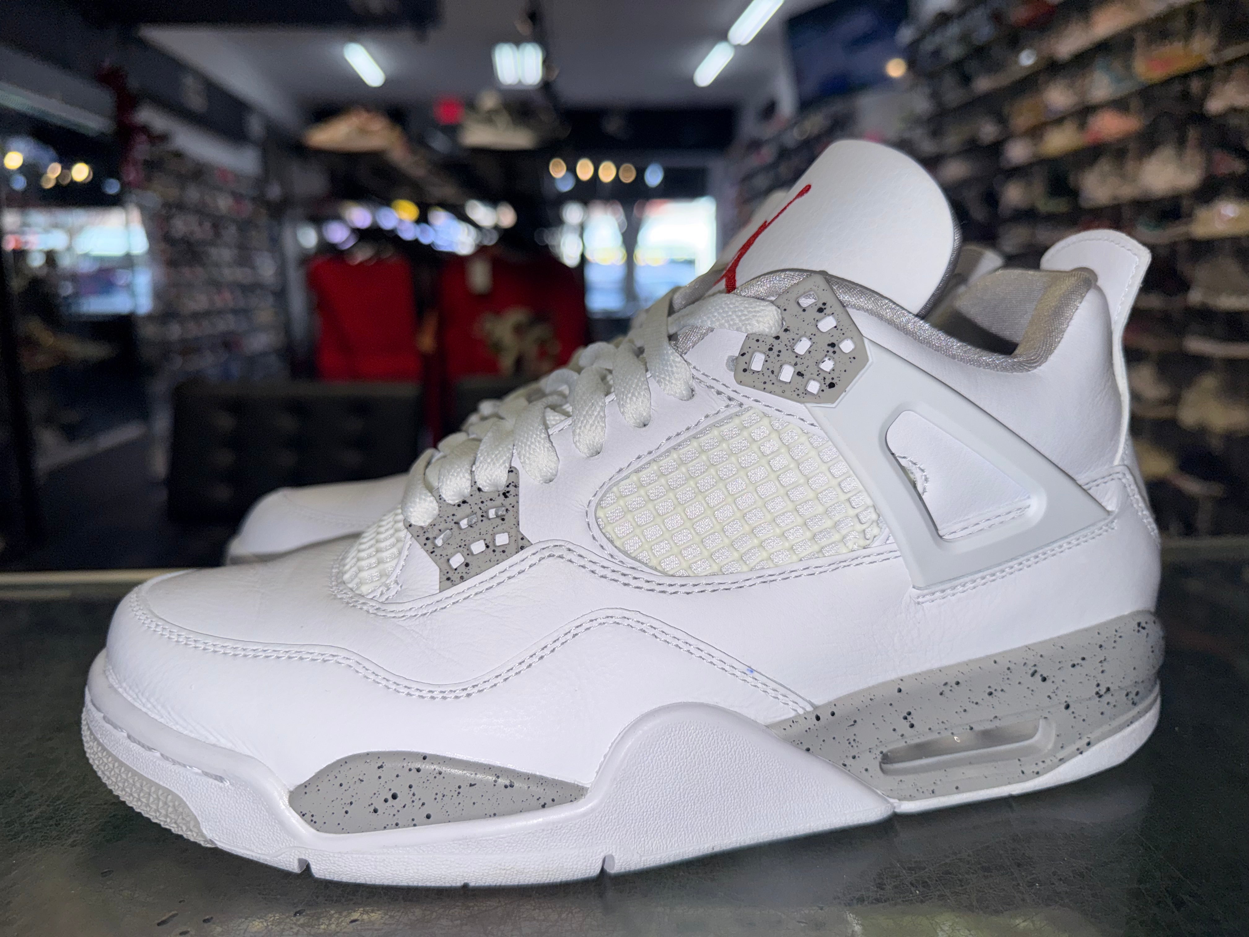 Size 8.5 Air Jordan 4 "White Oreo"