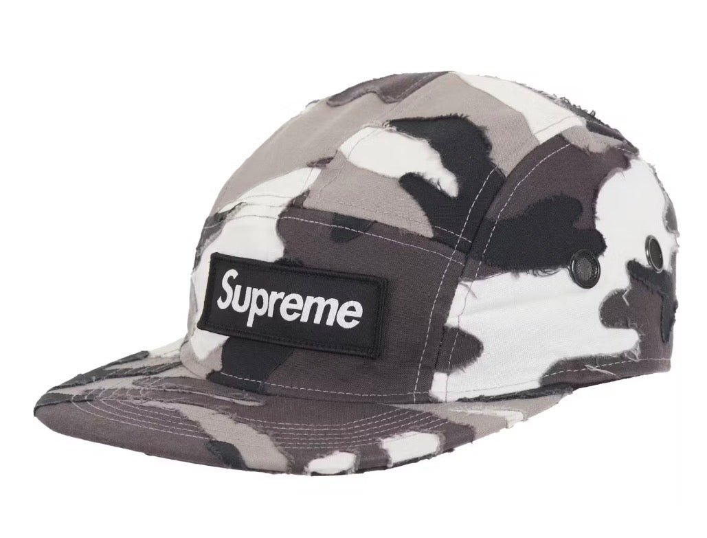Size OS Supreme 6 Panel Layered Camp Cap “Camo”
