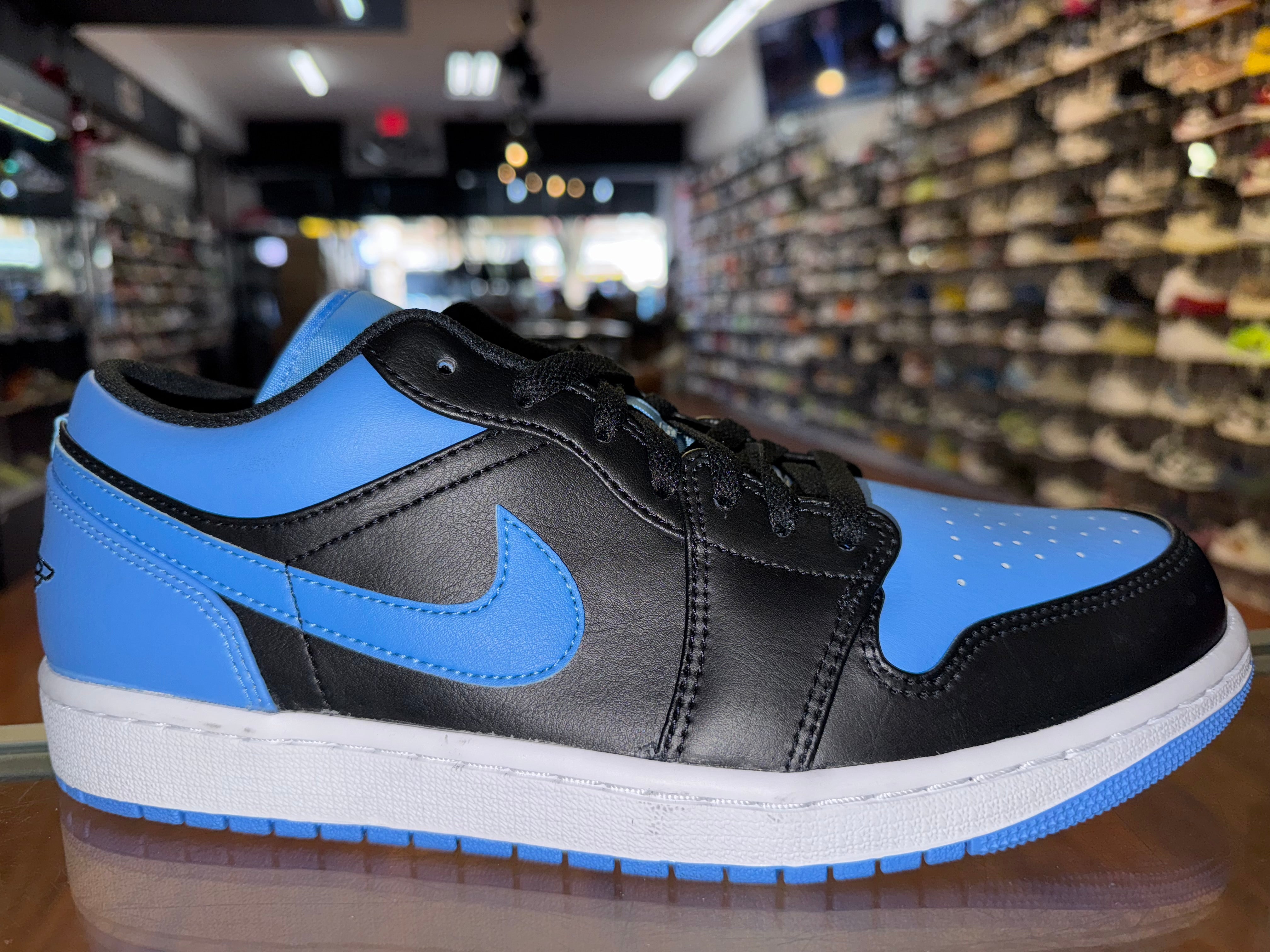 Size 10 Air Jordan 1 Low "University Blue Black" Brand New