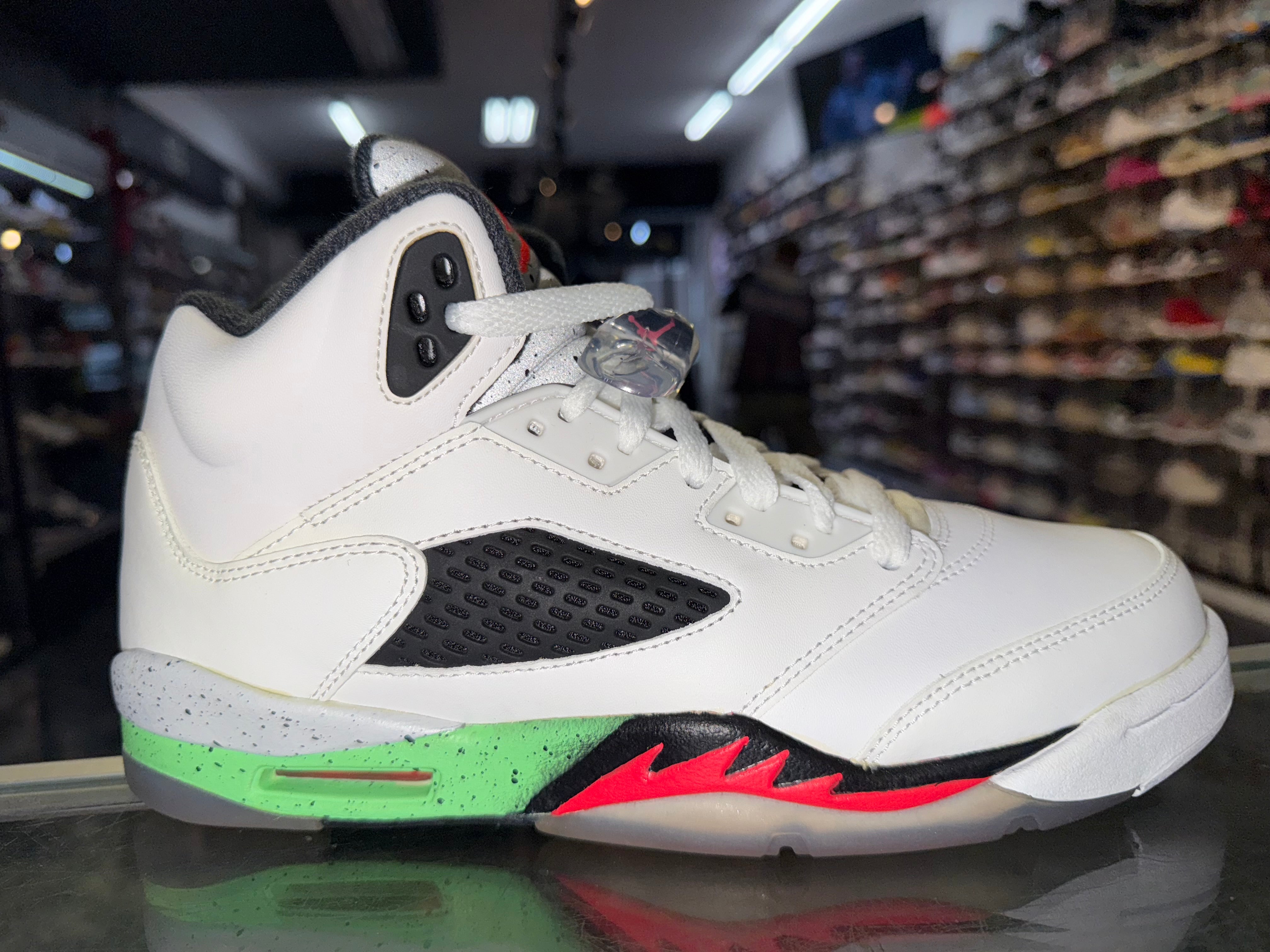 Size 7y Air Jordan 5 “Poison Green” Brand New