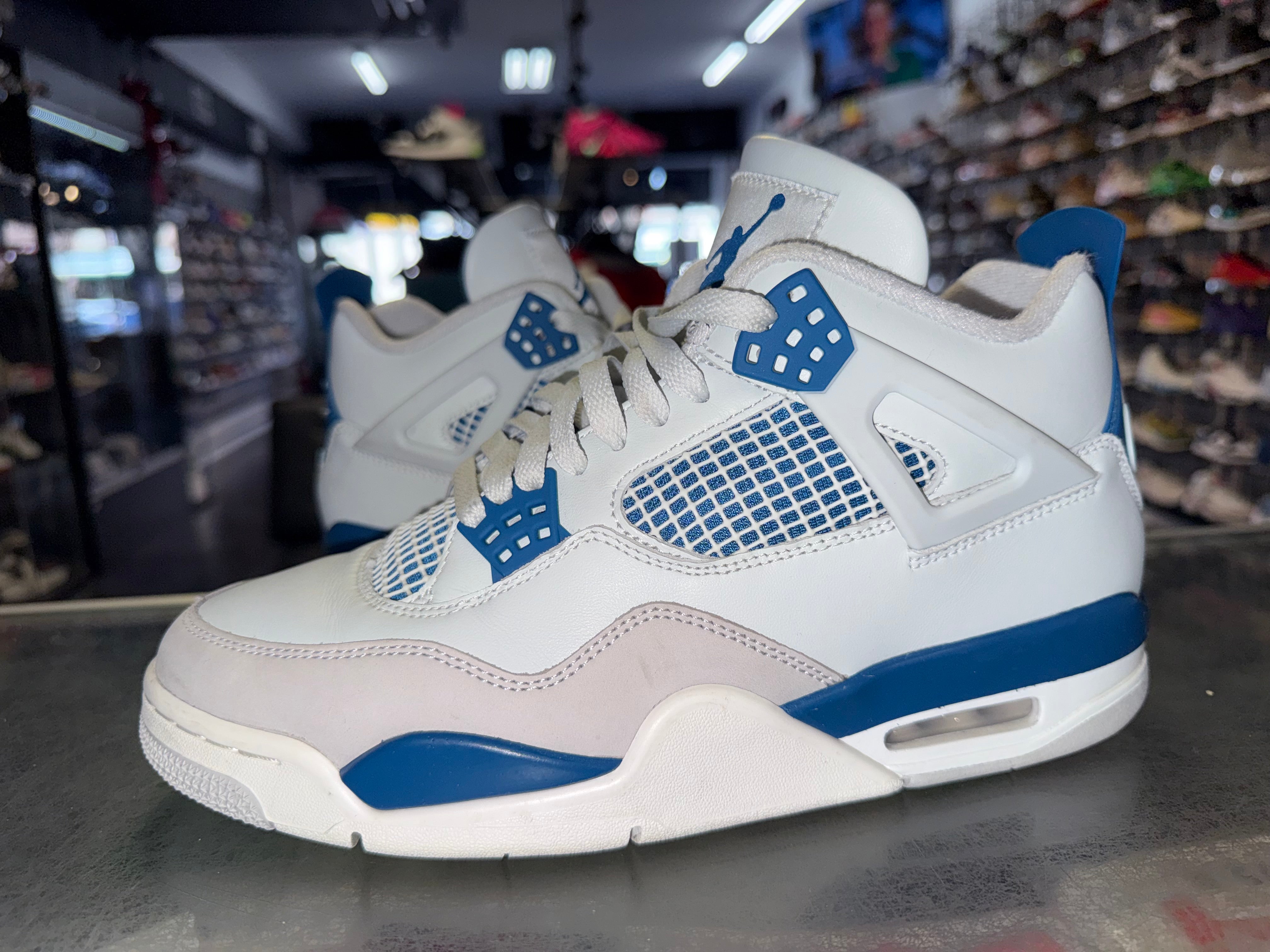 Size 9 Air Jordan 4 "Military Blue"