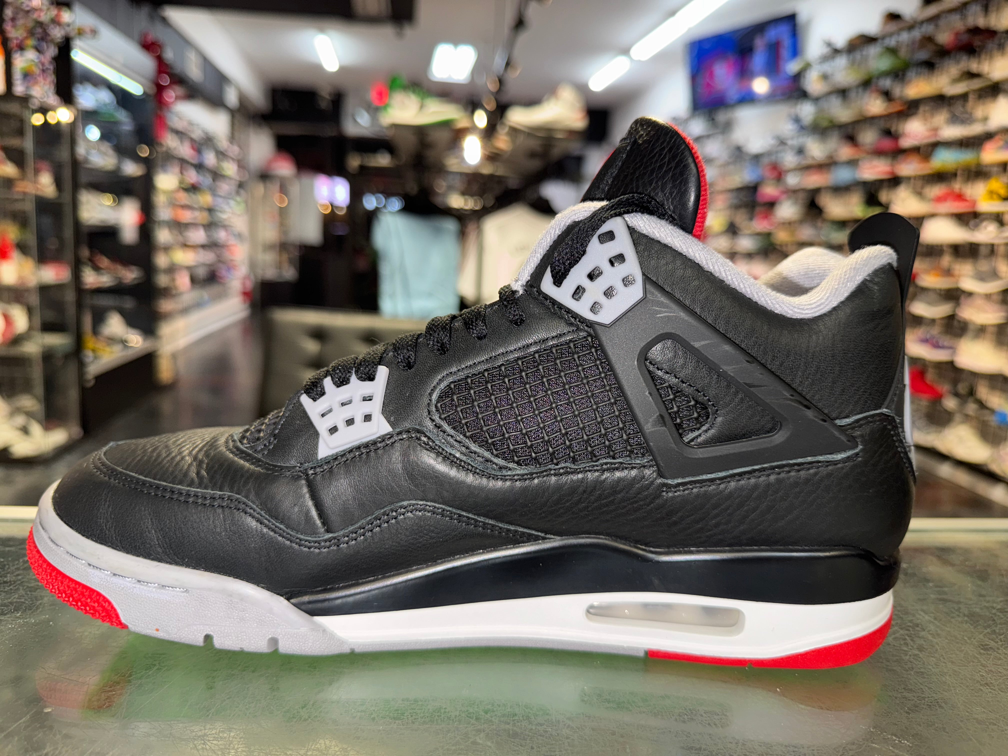 Size 10.5 Air Jordan 4 "Bred Reimagined"