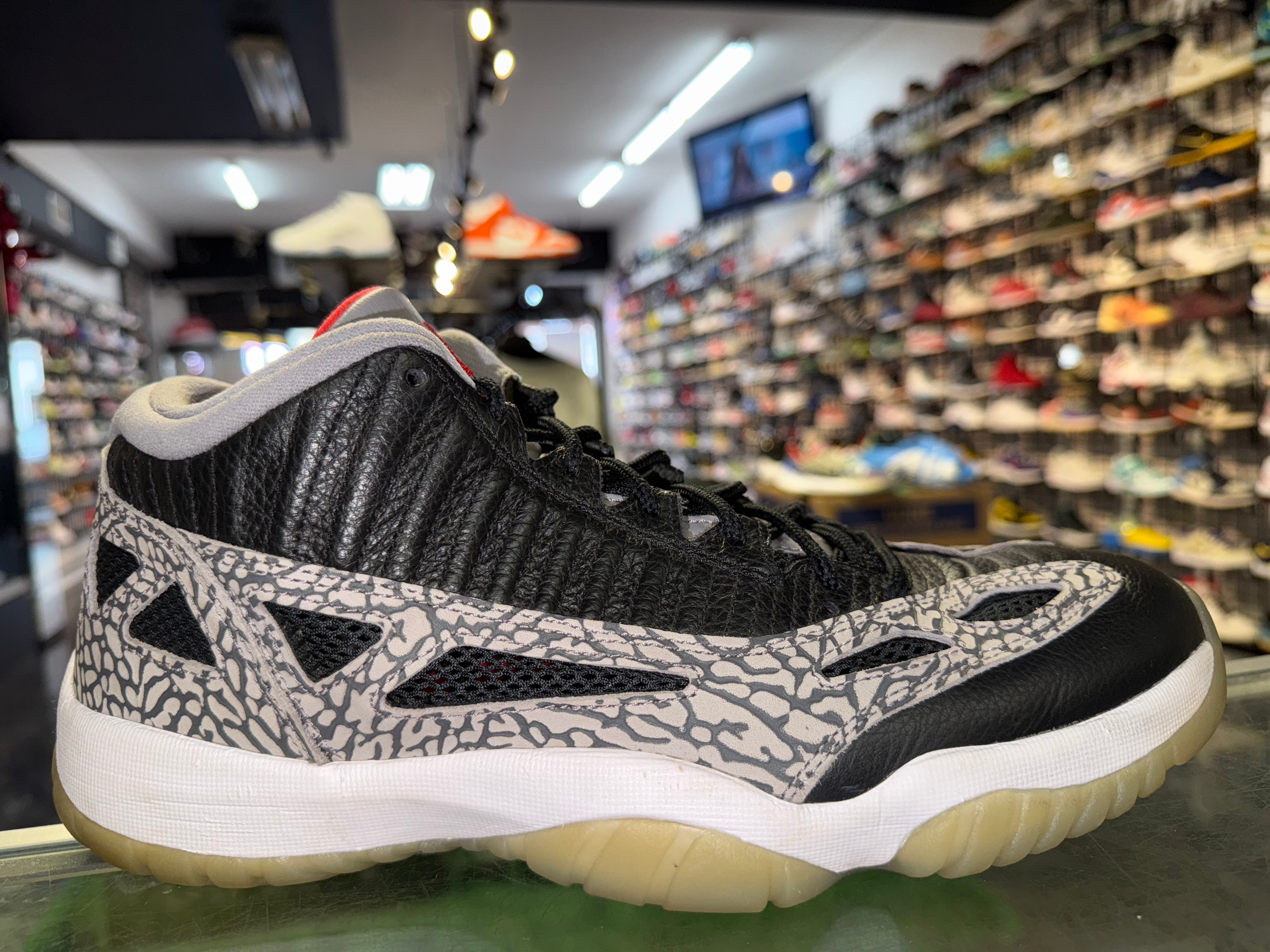Size 11 Air Jordan 11 Low IE "Black Cement"