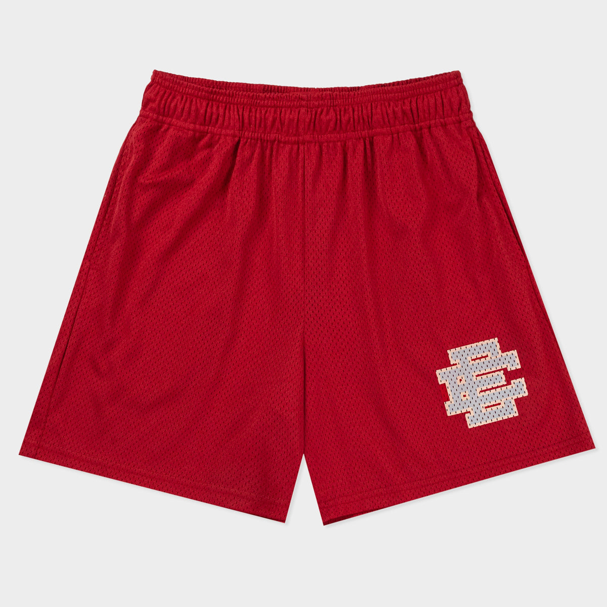 Size XL Eric Emanuel EE Shorts “Red/Silver” Brand New