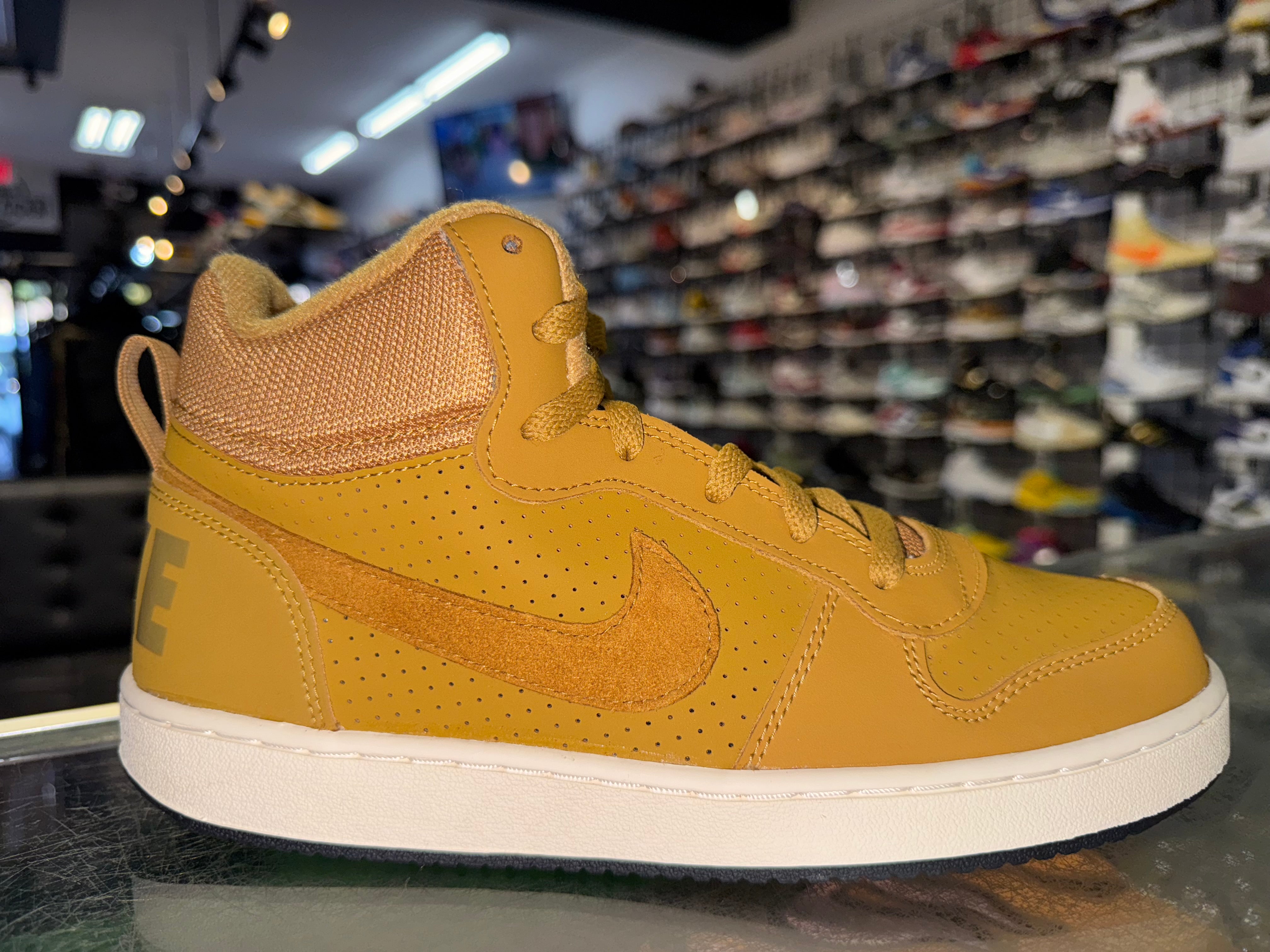 Size 7y Nike Court "Wheat" Brand New