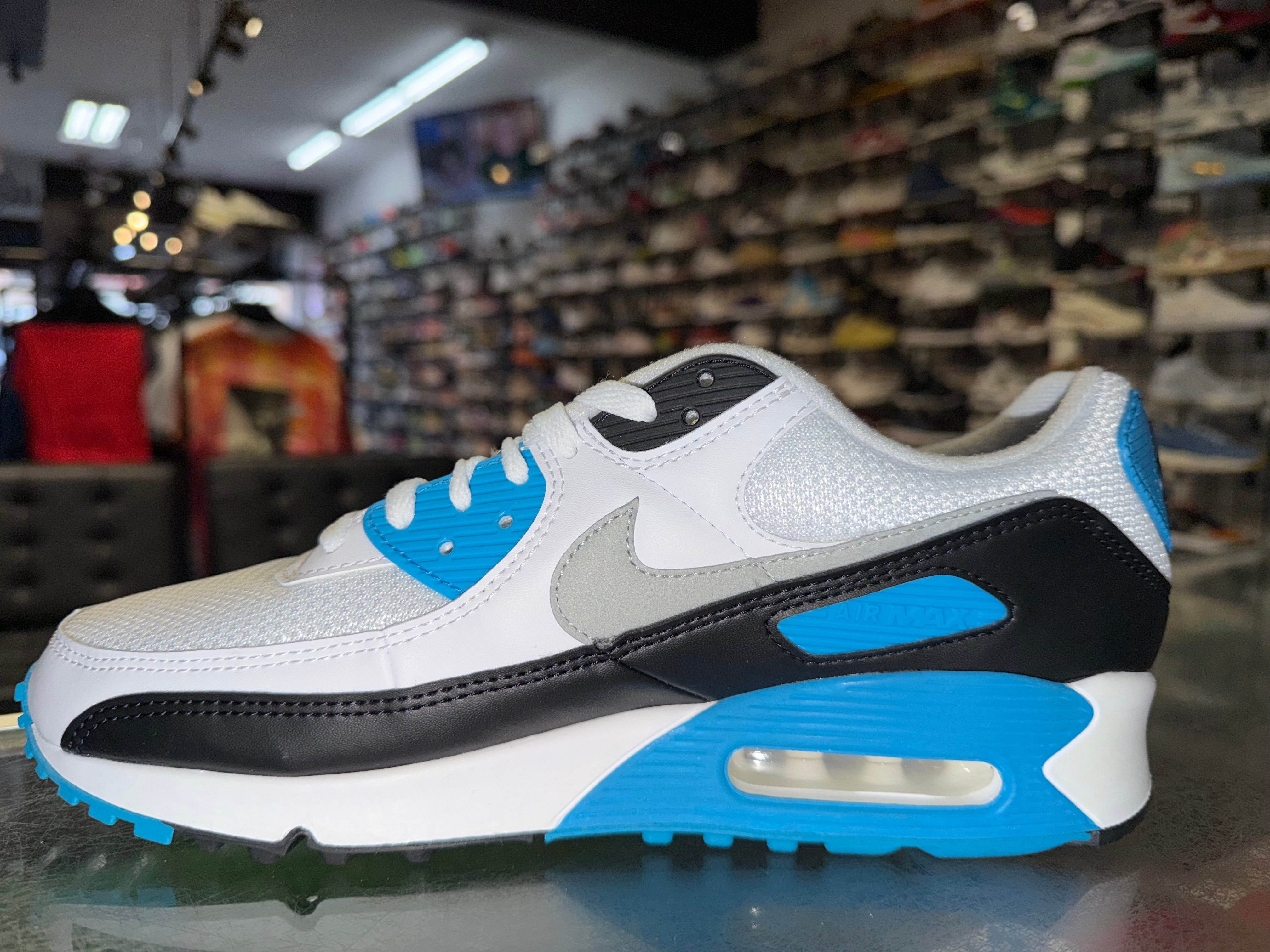 Size 10.5 Air Max 90 "Laser Blue"
