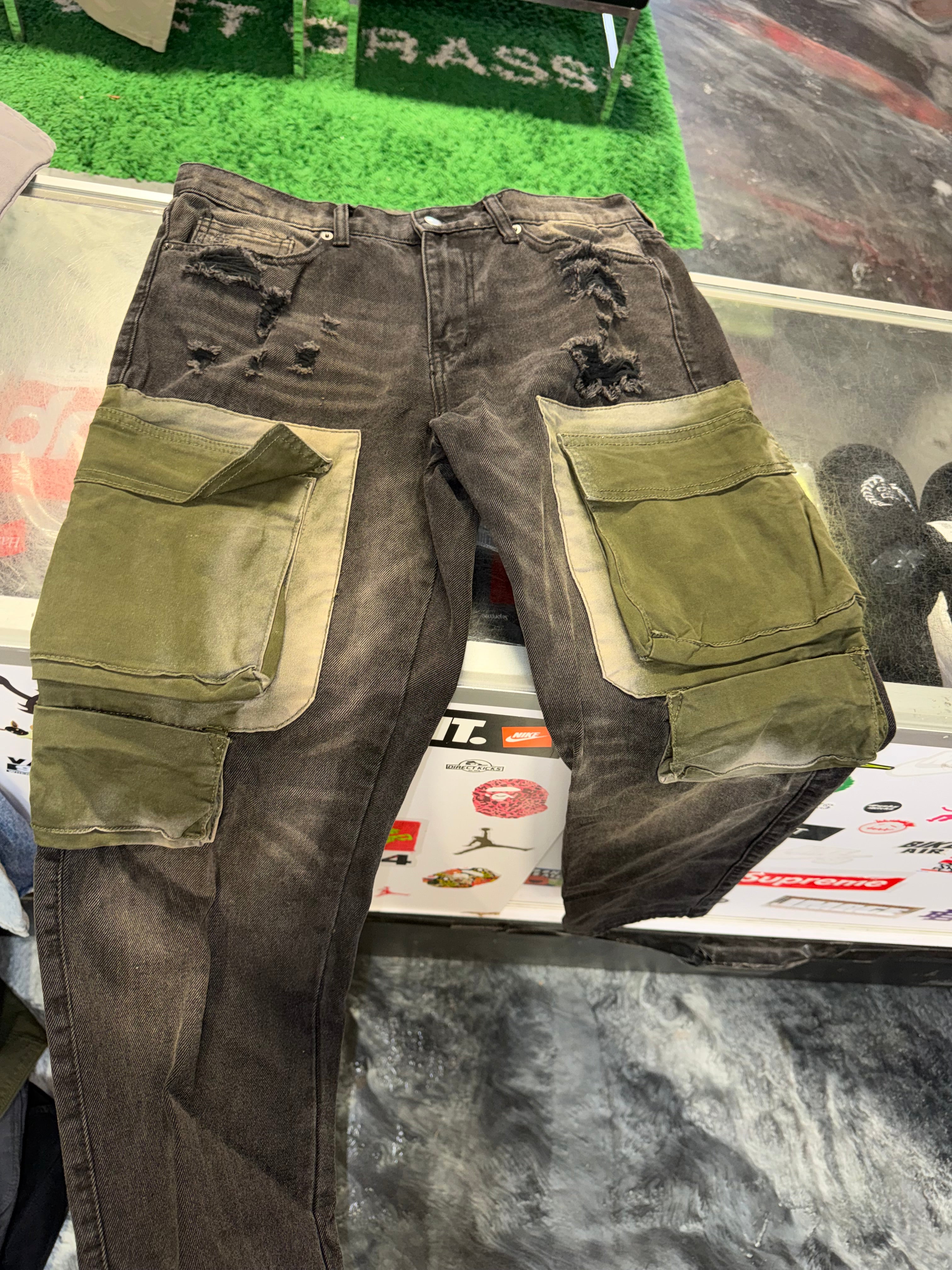 Size 32 Fashion Nova Denim Cargo