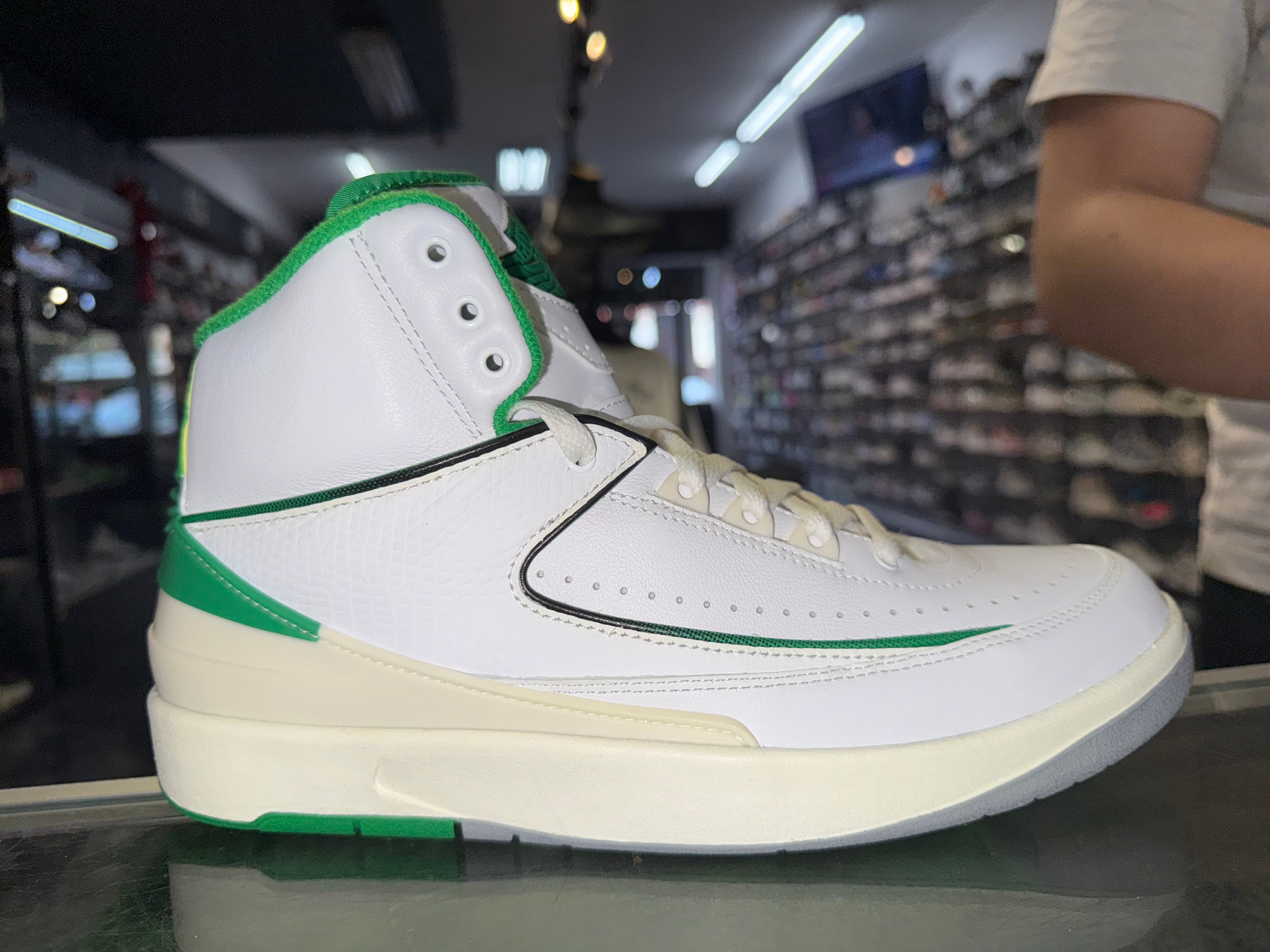 Size 9 Air Jordan 2 "Lucky Green"