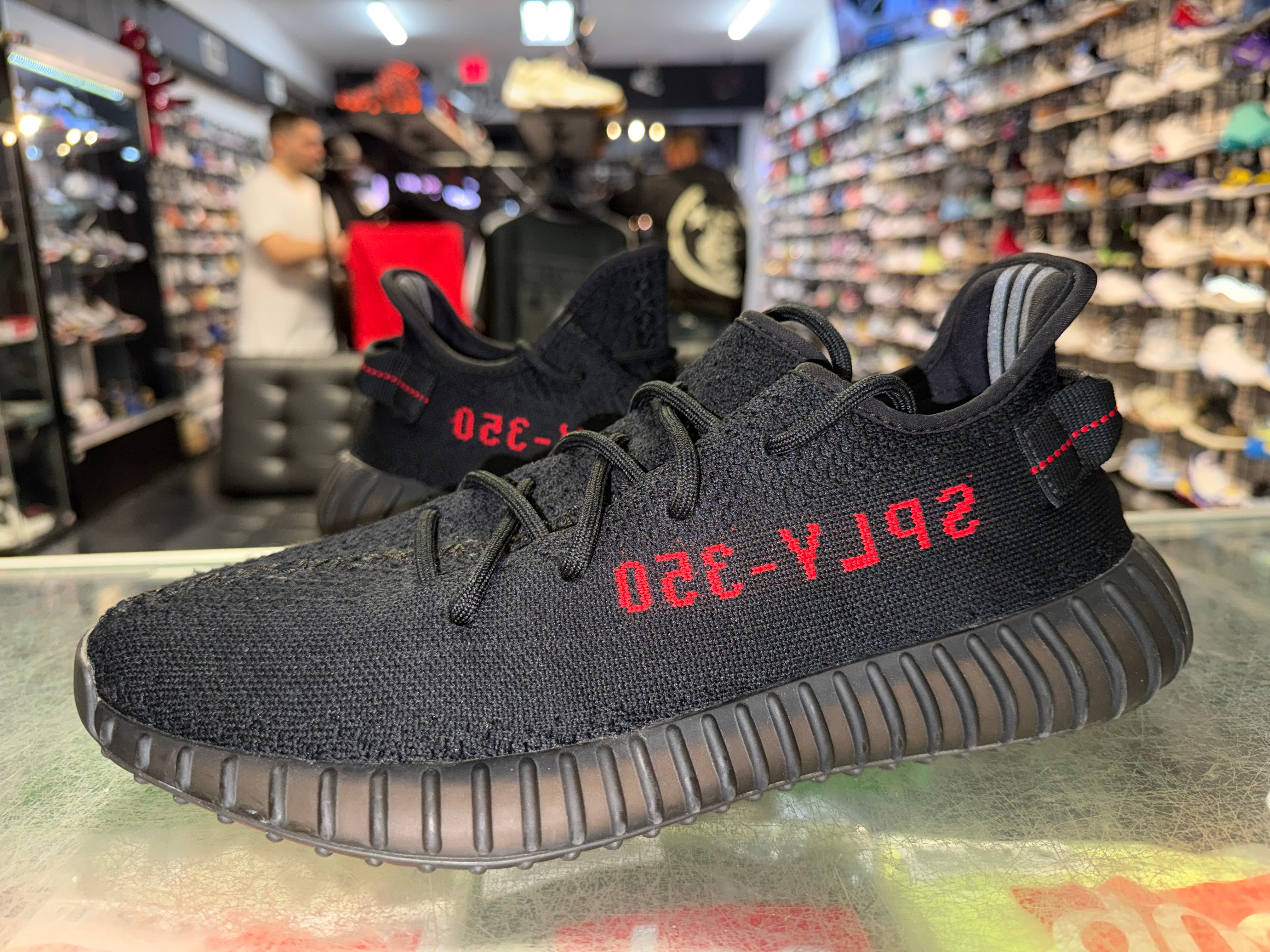 Size 10 Yeezy Boost 350 V2 "Bred"