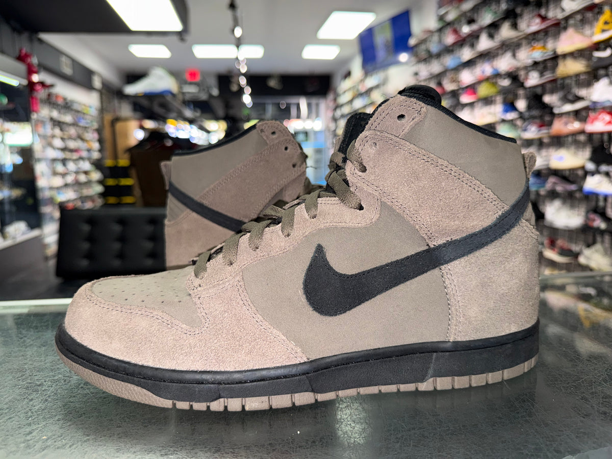 Size 10.5 Dunk High "Dark Mushroom"