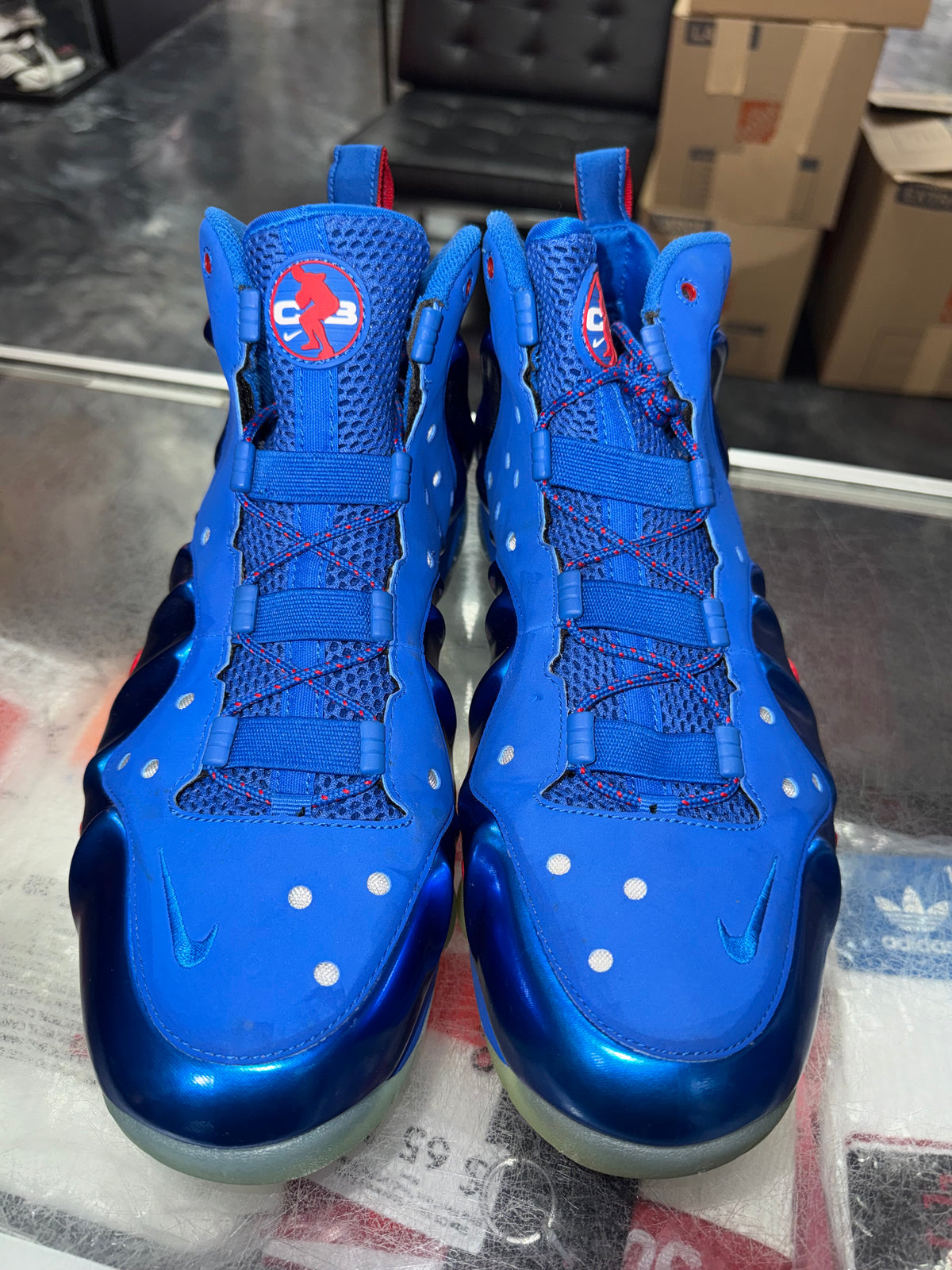 Nike Barkley Posite Max 76ers sneaker, pre-owned, size 12 – view 5