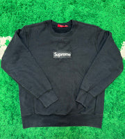 Size M Supreme Box Logo Crewneck “Black”