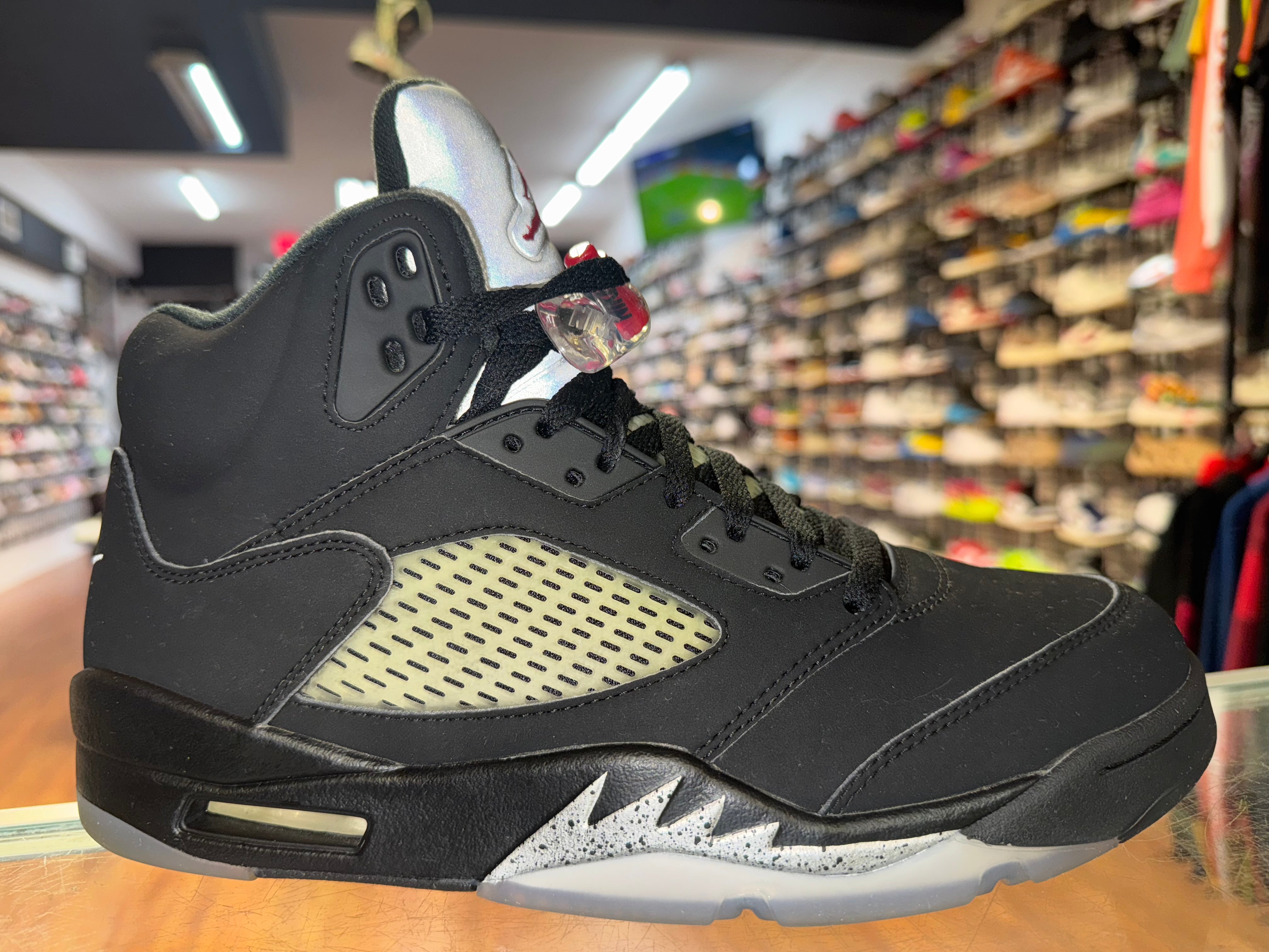 Size 9.5 Air Jordan 5 "Black Metallic" 2016